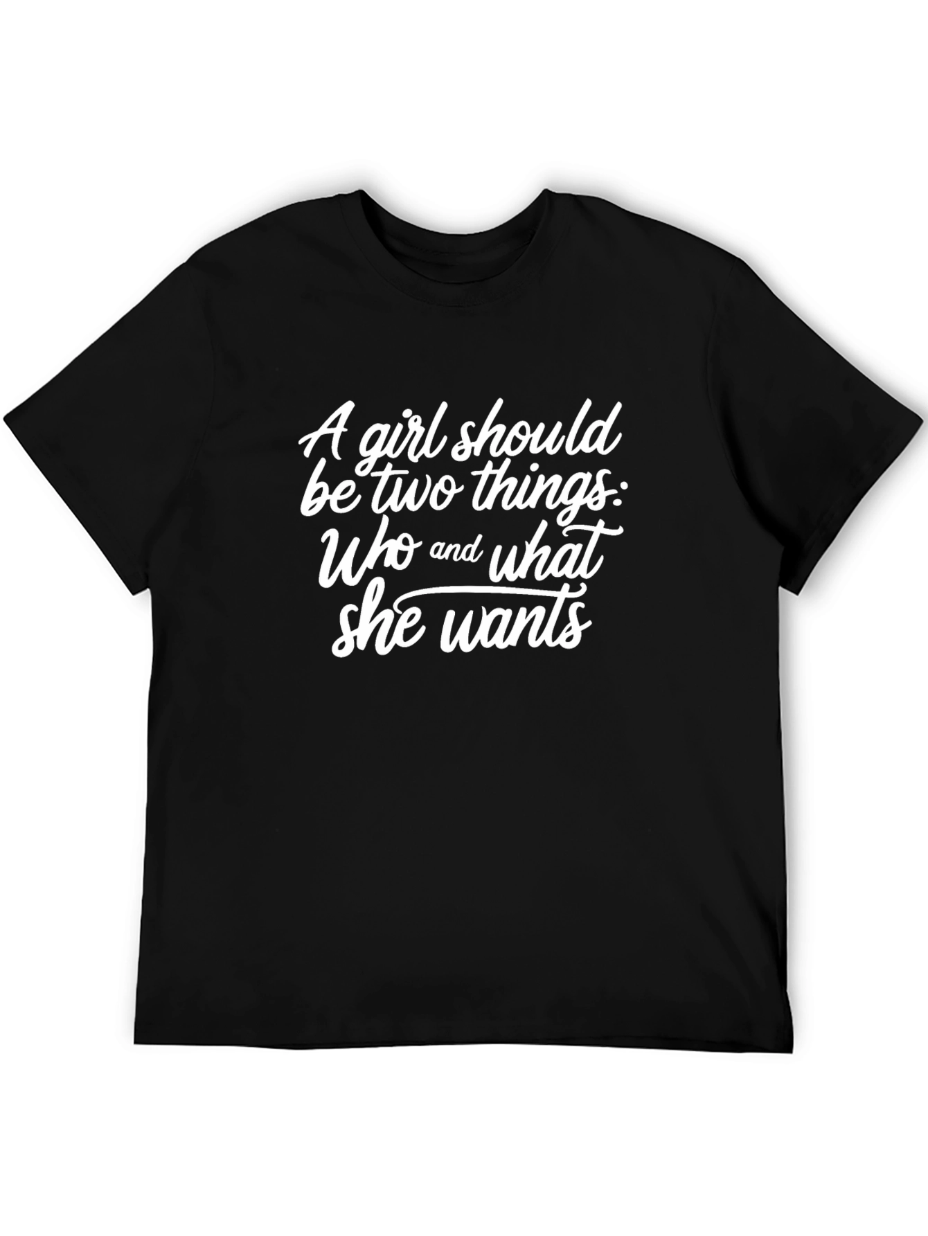 Camiseta Negra con Mensaje Inspirador para Mujer