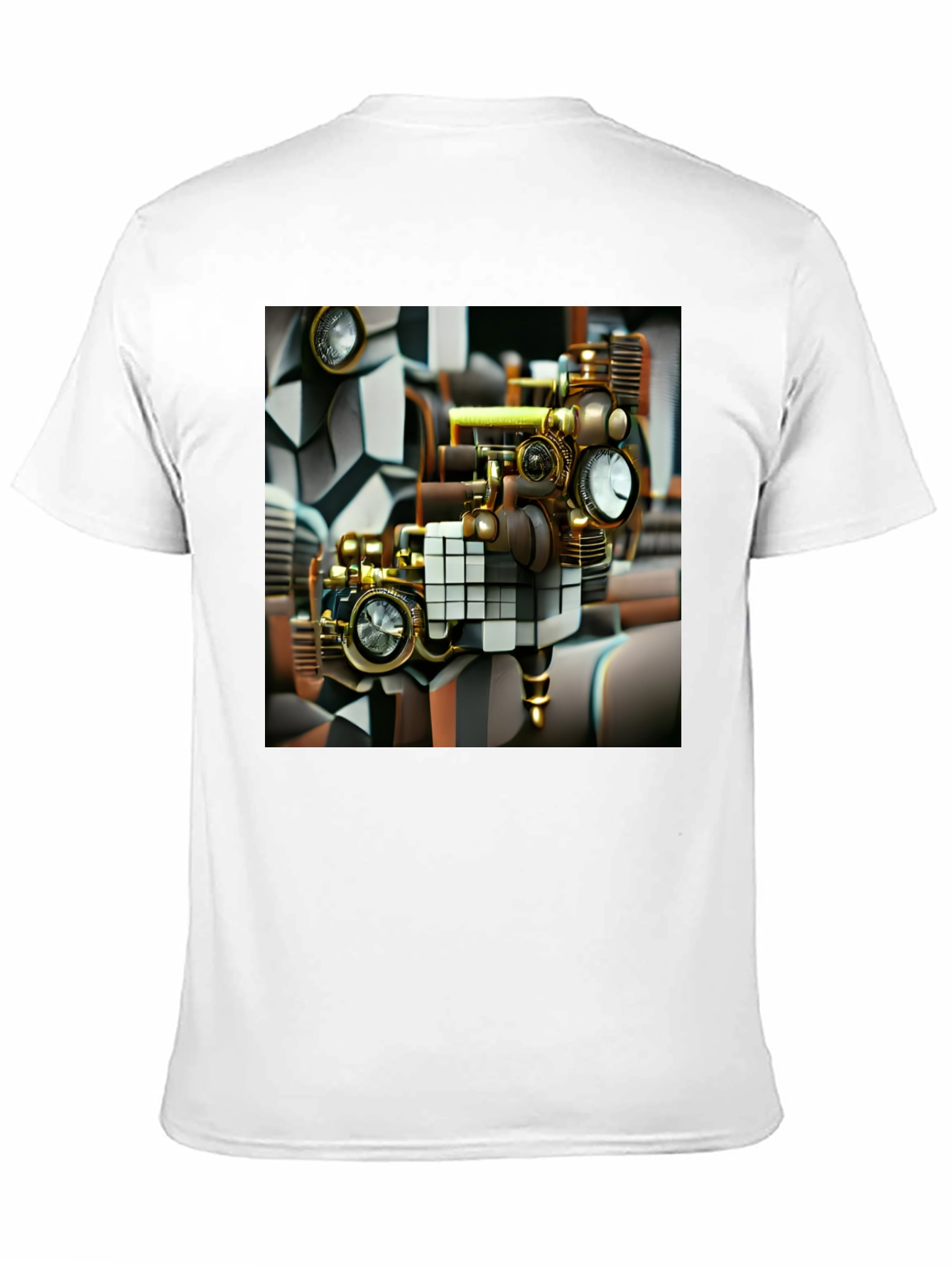 Camiseta Negra con Diseño Steampunk Exclusivo
