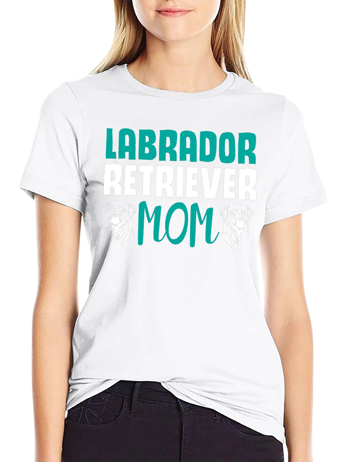 Camiseta Negra Labrador Retriever Mom