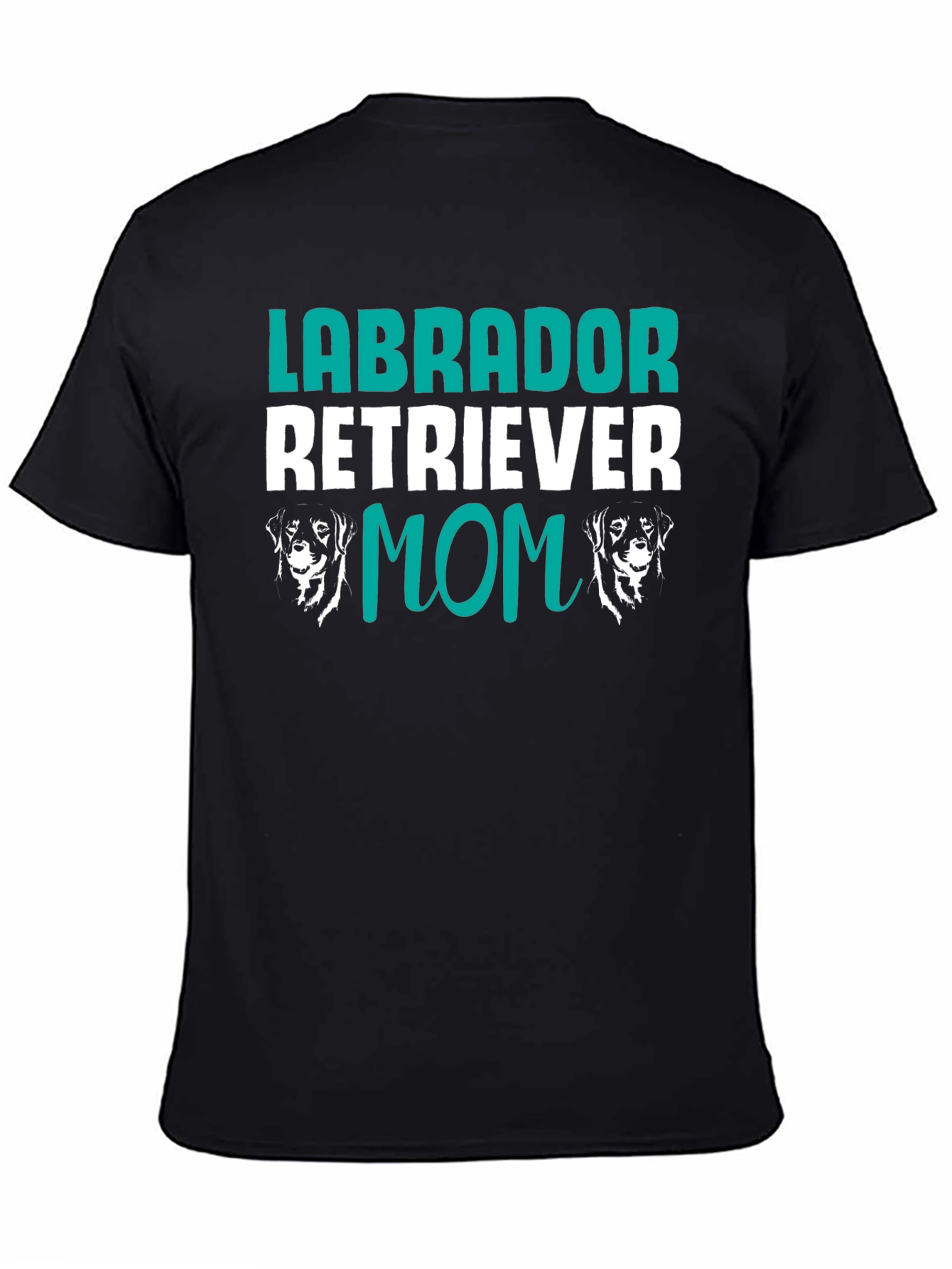 Camiseta Negra Labrador Retriever Mom