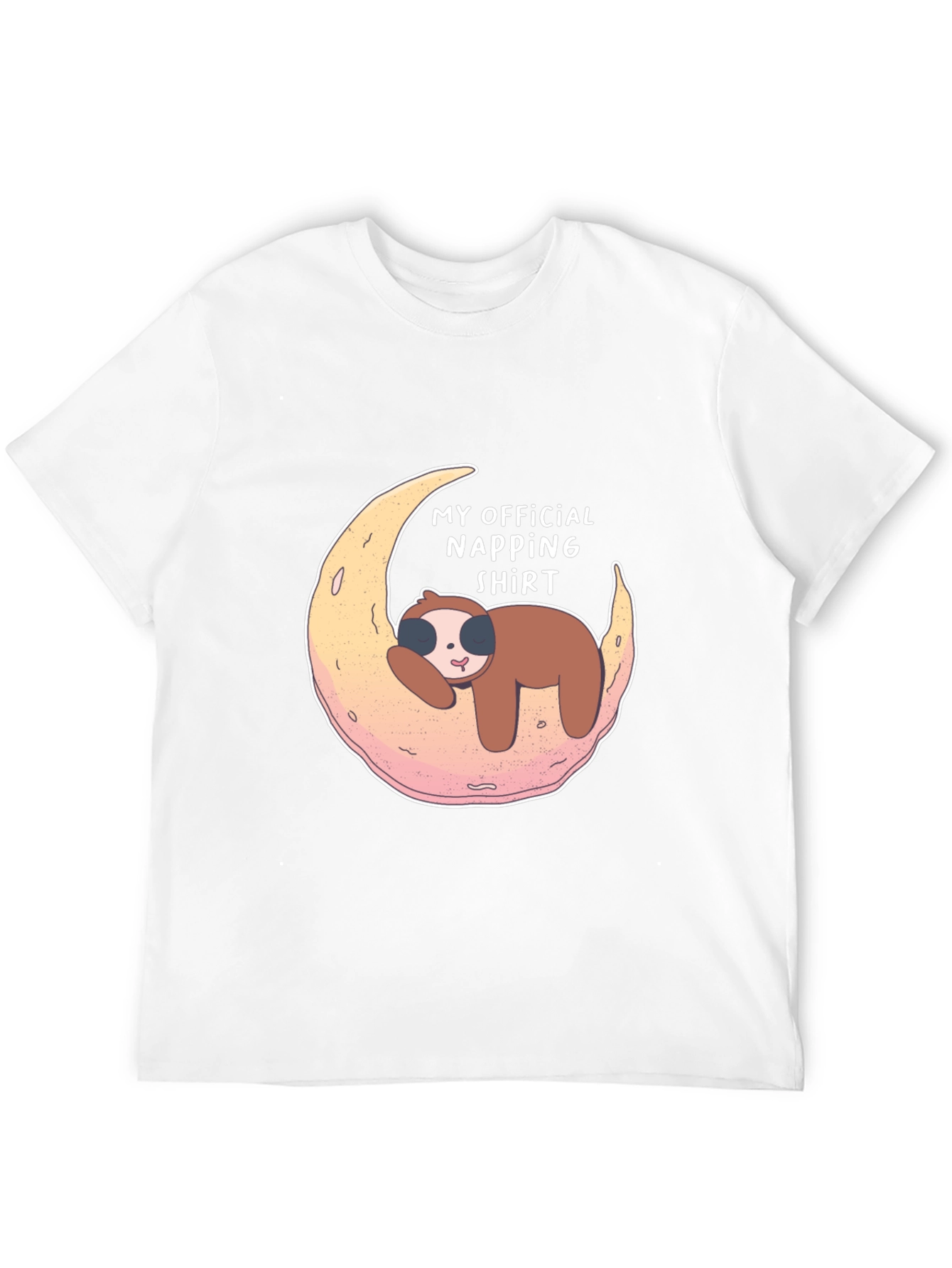 Camiseta Negra My Official Napping Shirt con Perezoso