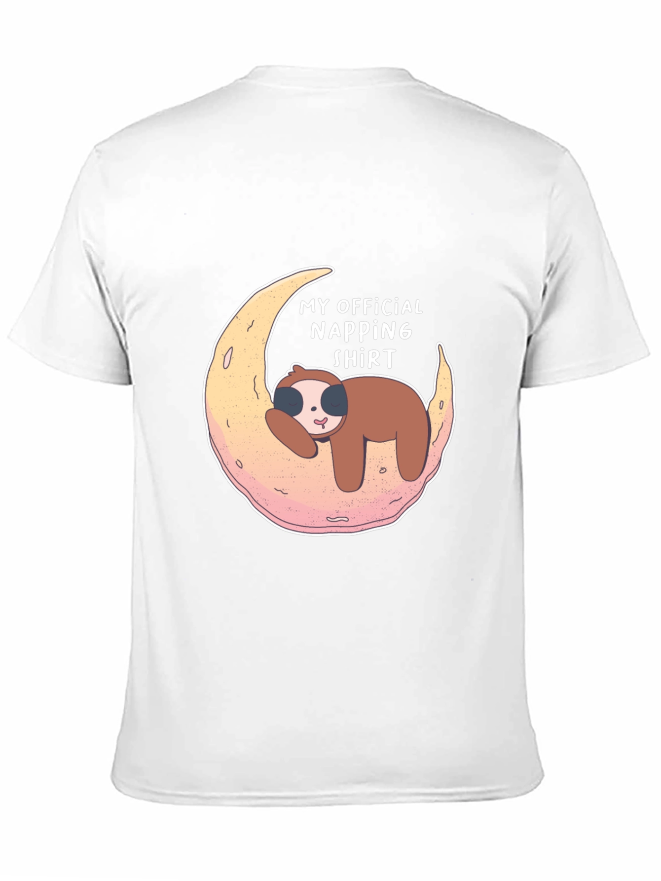 Camiseta Negra My Official Napping Shirt con Perezoso
