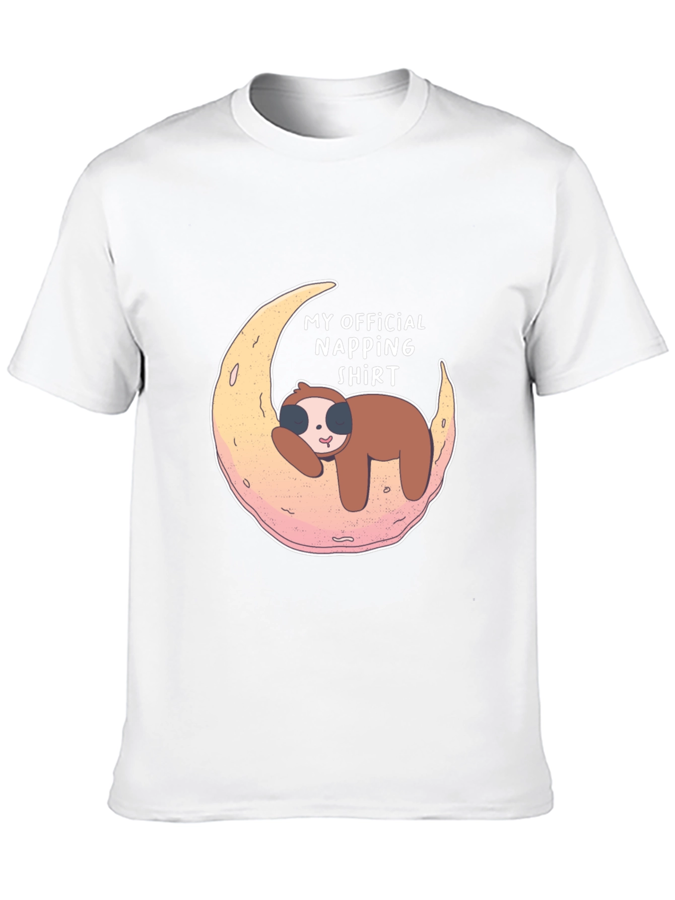Camiseta Negra My Official Napping Shirt con Perezoso