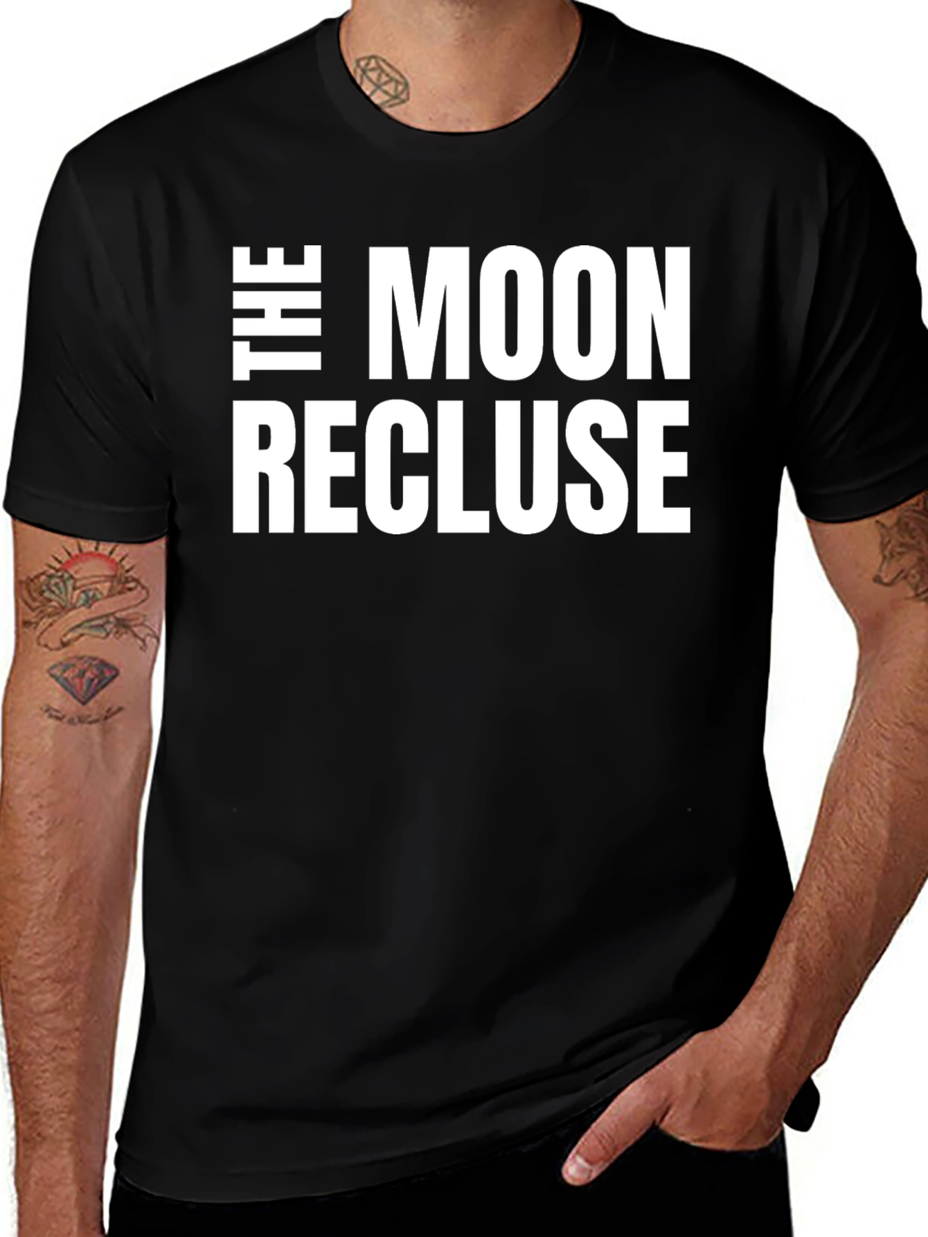 Camiseta Negra The Moon Recluse