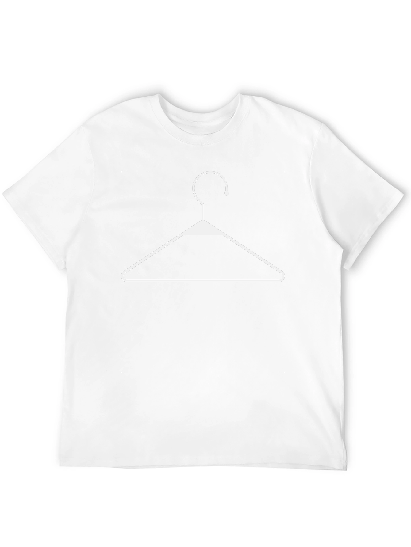 Camiseta Negra con Percha Blanca