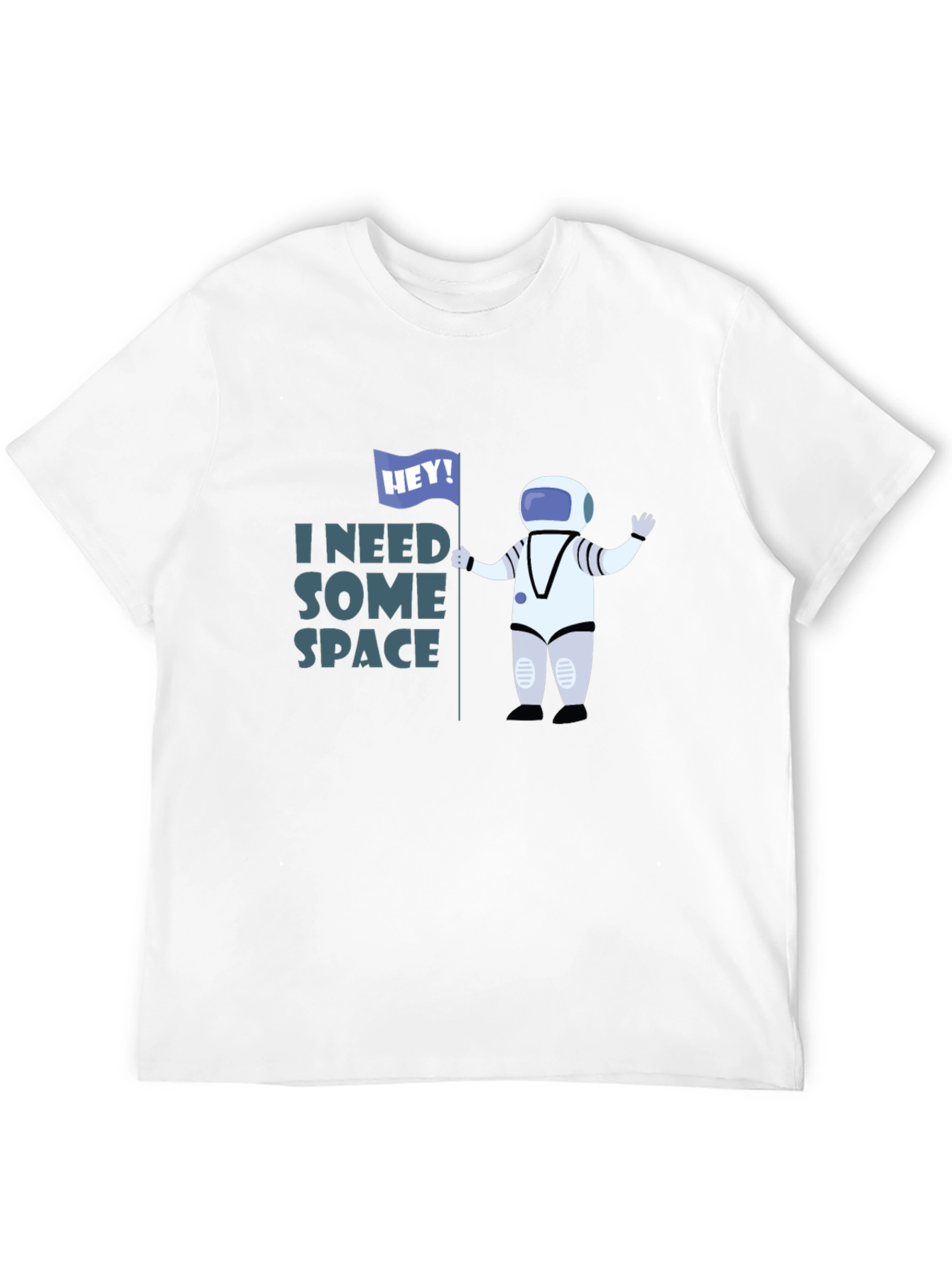 Camiseta Negra Necesito Espacio Astronauta Divertido