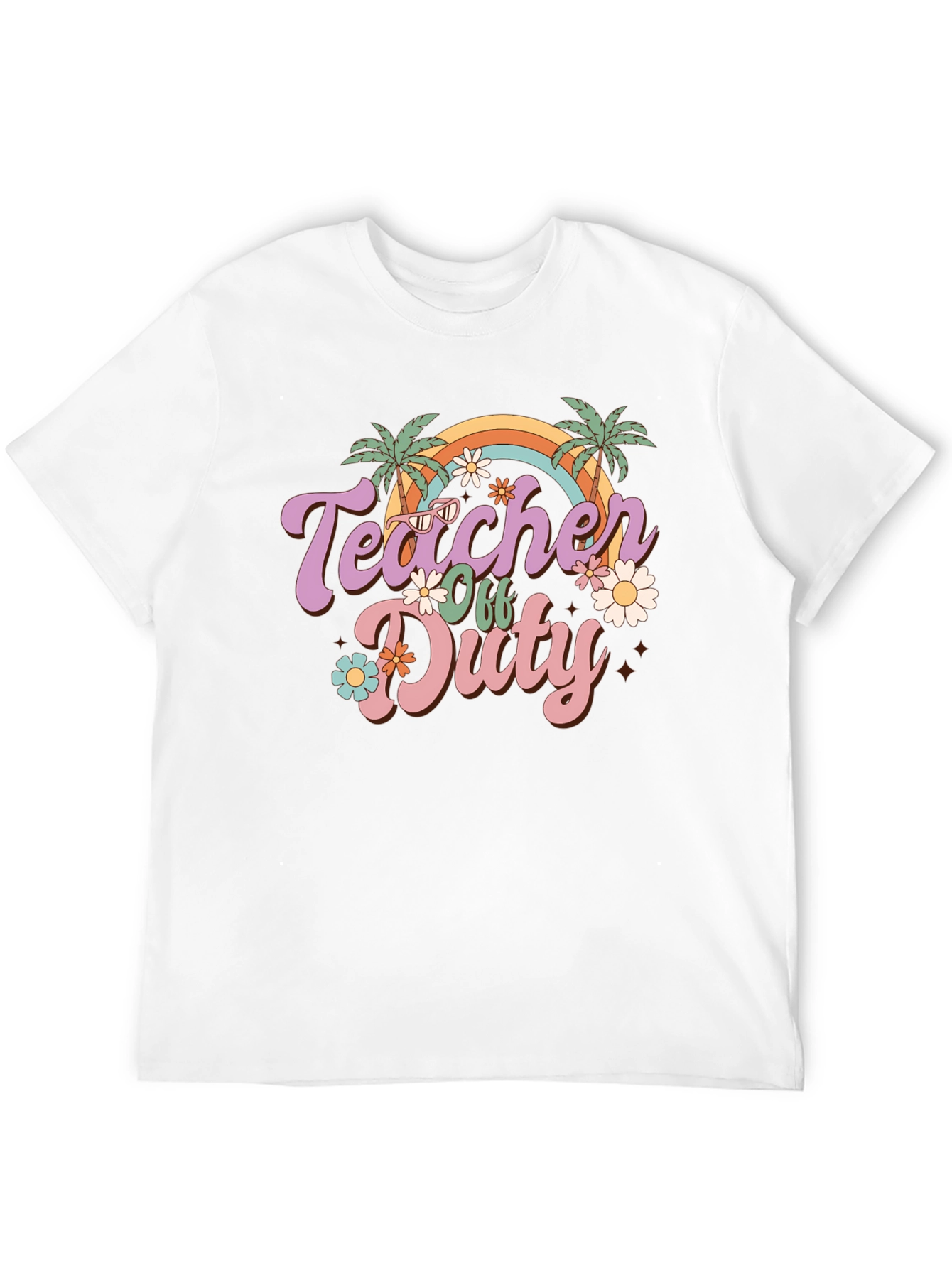 Camiseta Teacher Off Duty Retro para Profesor