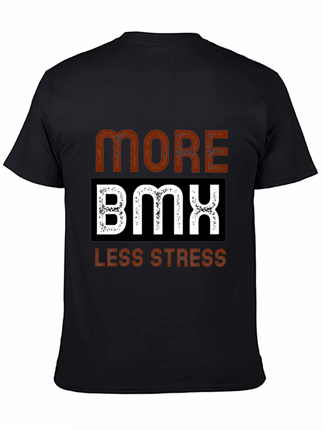 Camiseta Negra More BMX Less Stress