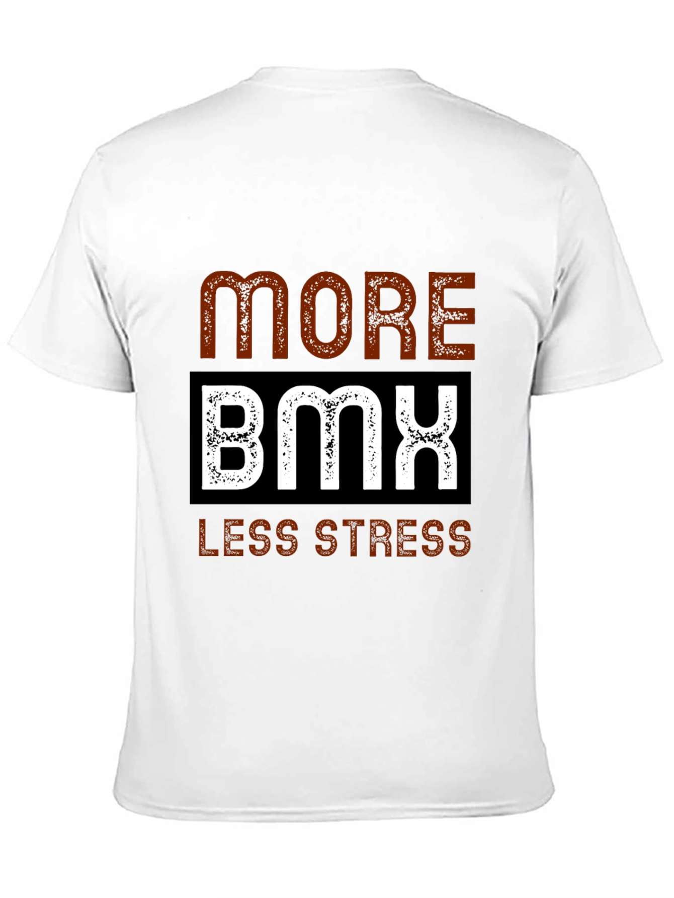 Camiseta Negra More BMX Less Stress