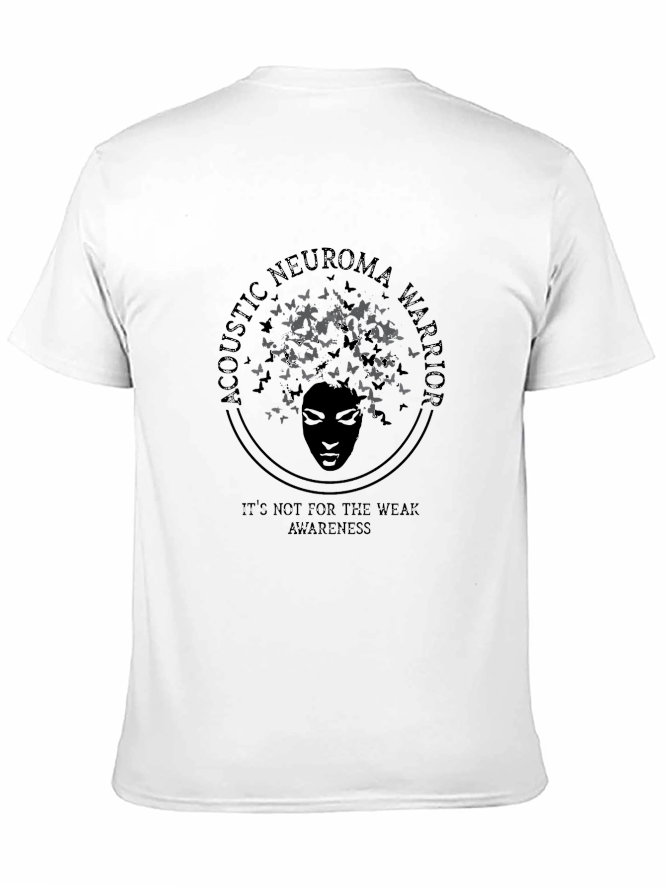 Camiseta Negra Con Diseño de Concientización