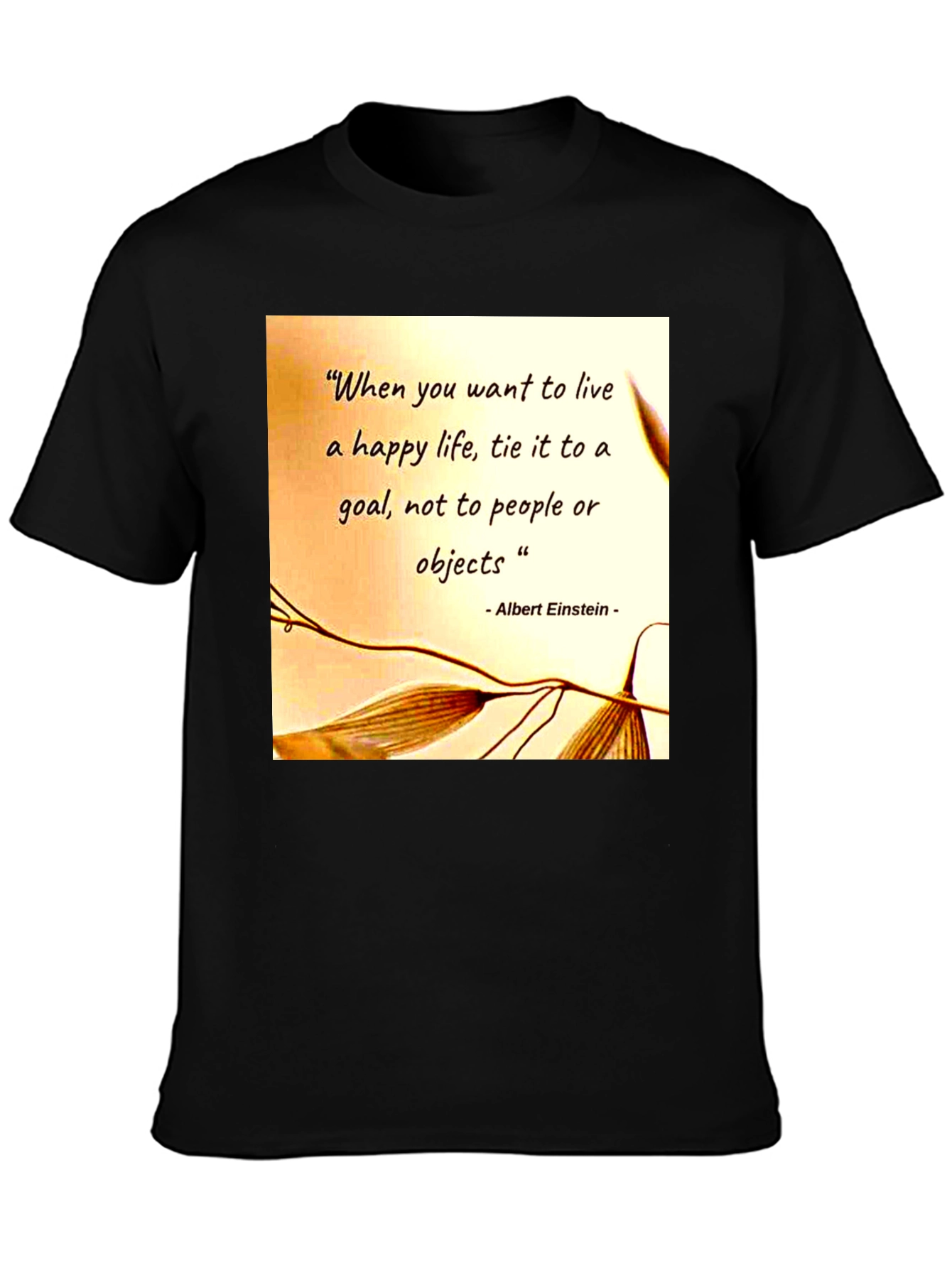 Camiseta Hombre Frase Motivacional Einstein