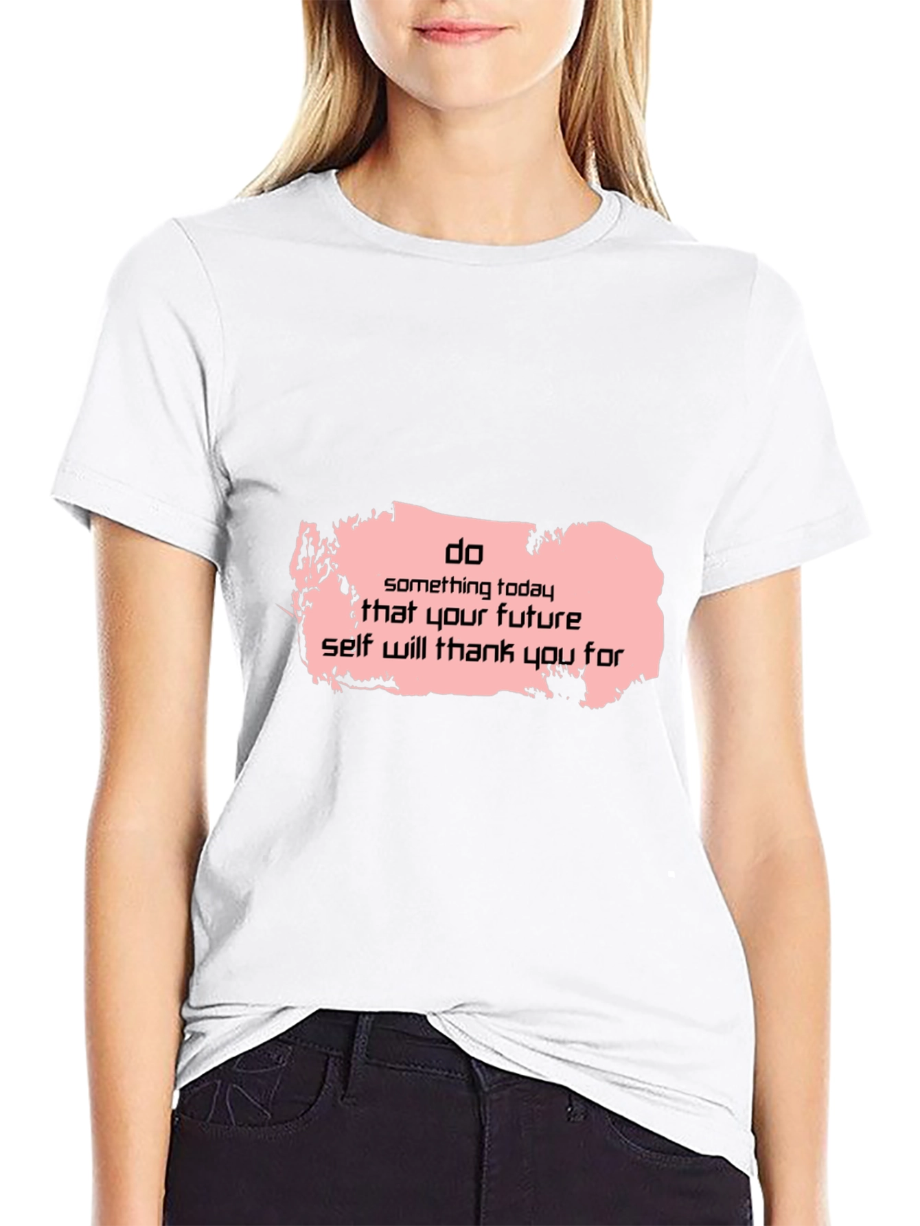 Camiseta Negra Motivacional: Haz Algo Hoy