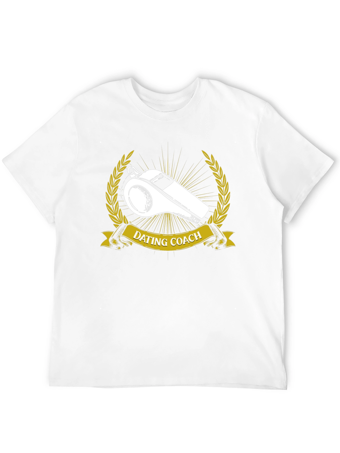 Camiseta Coach de Citas - Silbato Dorado