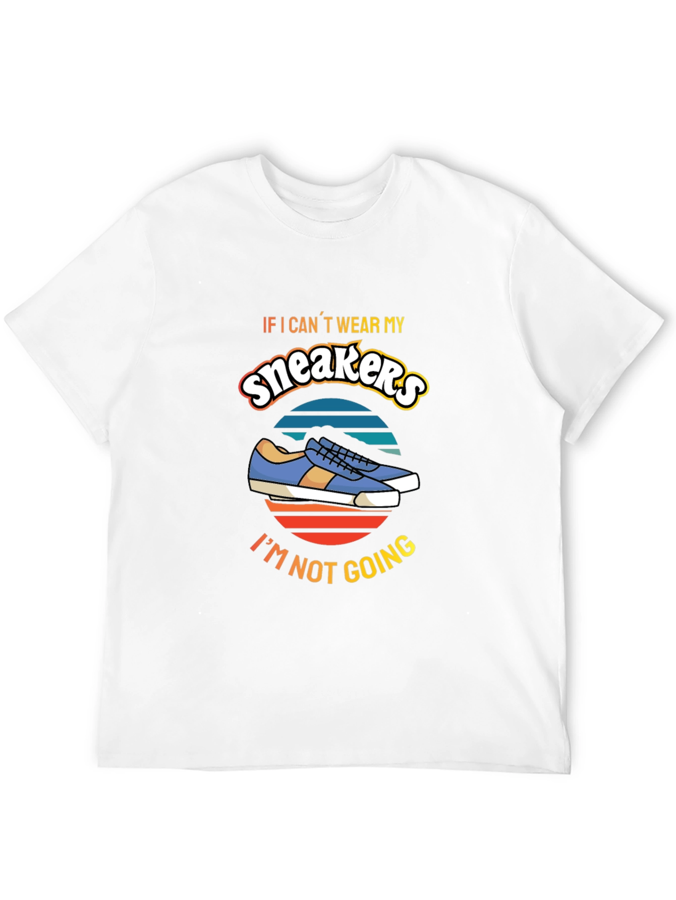 Camiseta Negra con Diseño de Zapatillas Sneakers