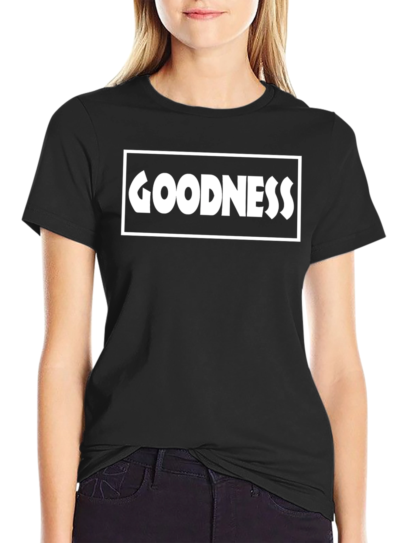 Camiseta Negra GOODNESS Estilo Urbano