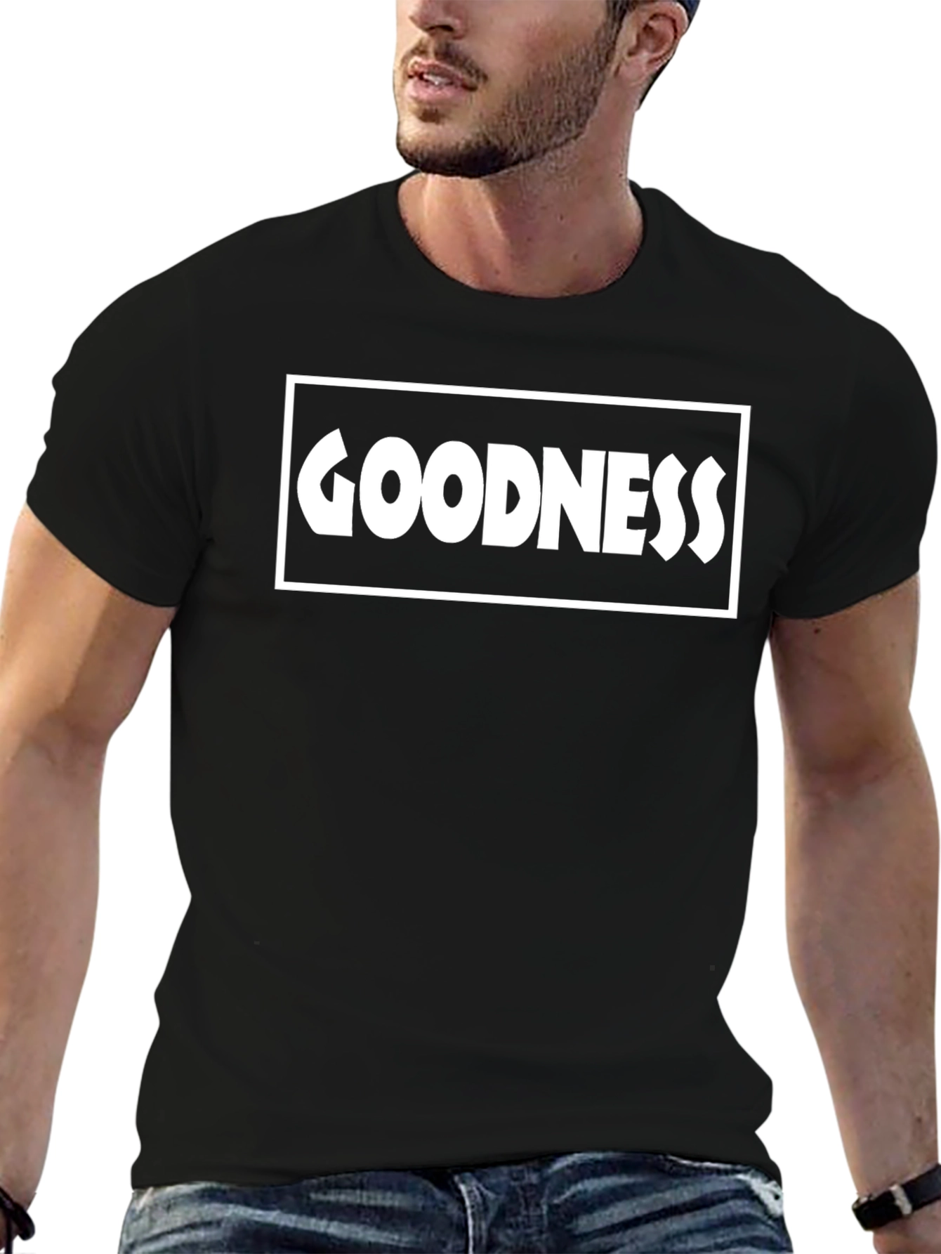 Camiseta Negra GOODNESS Estilo Urbano