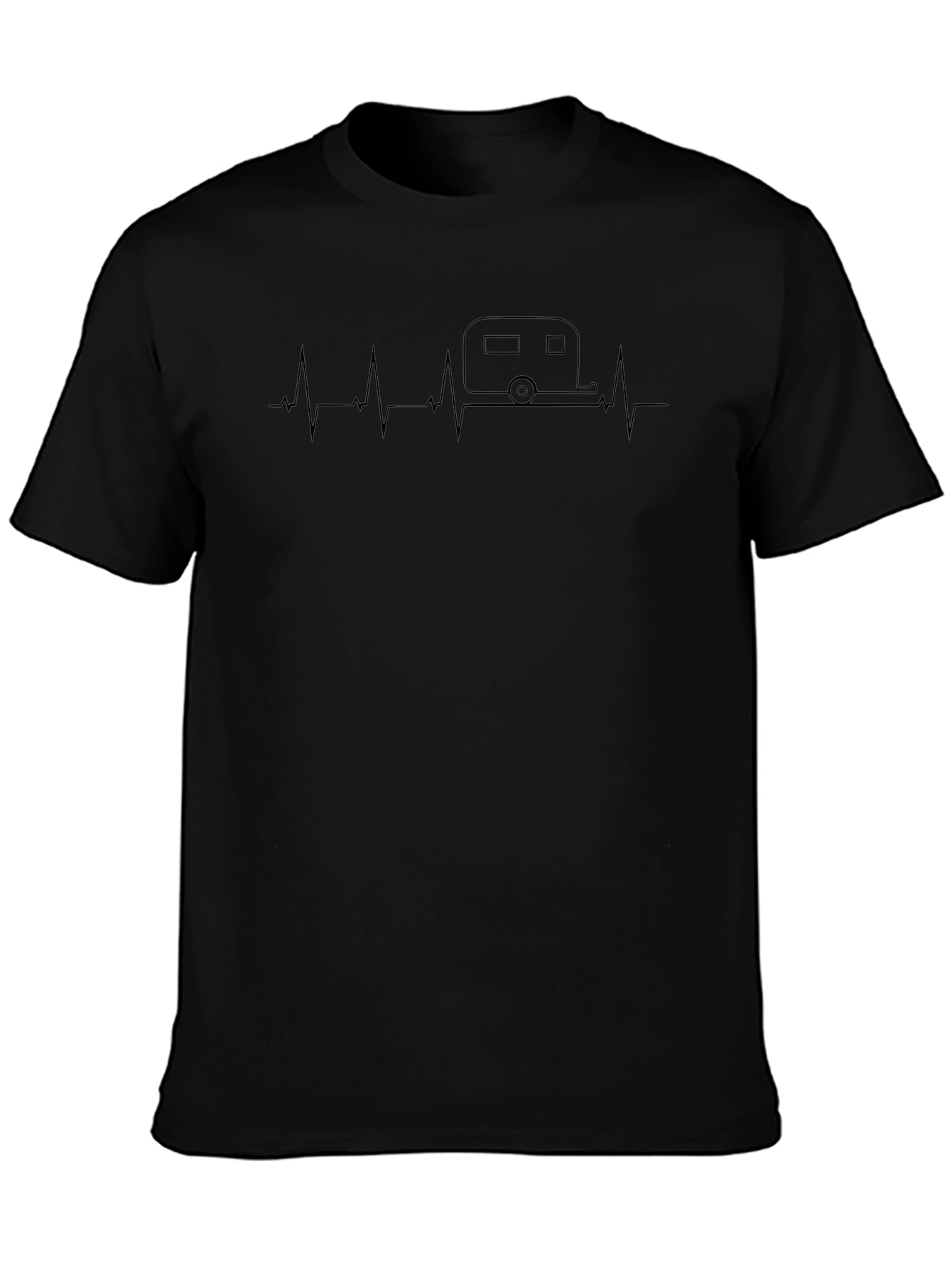 Camiseta Negra Latido de Camper