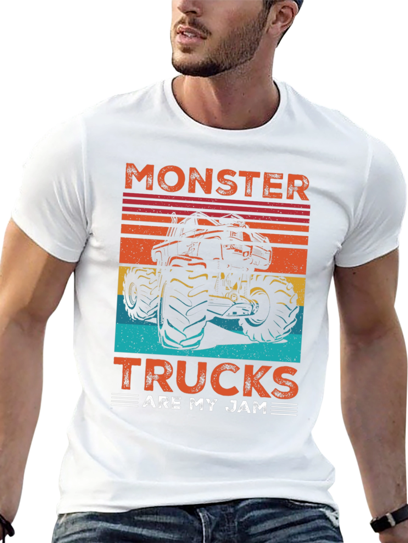 Camiseta Gráfica de Camionetas Monstruo