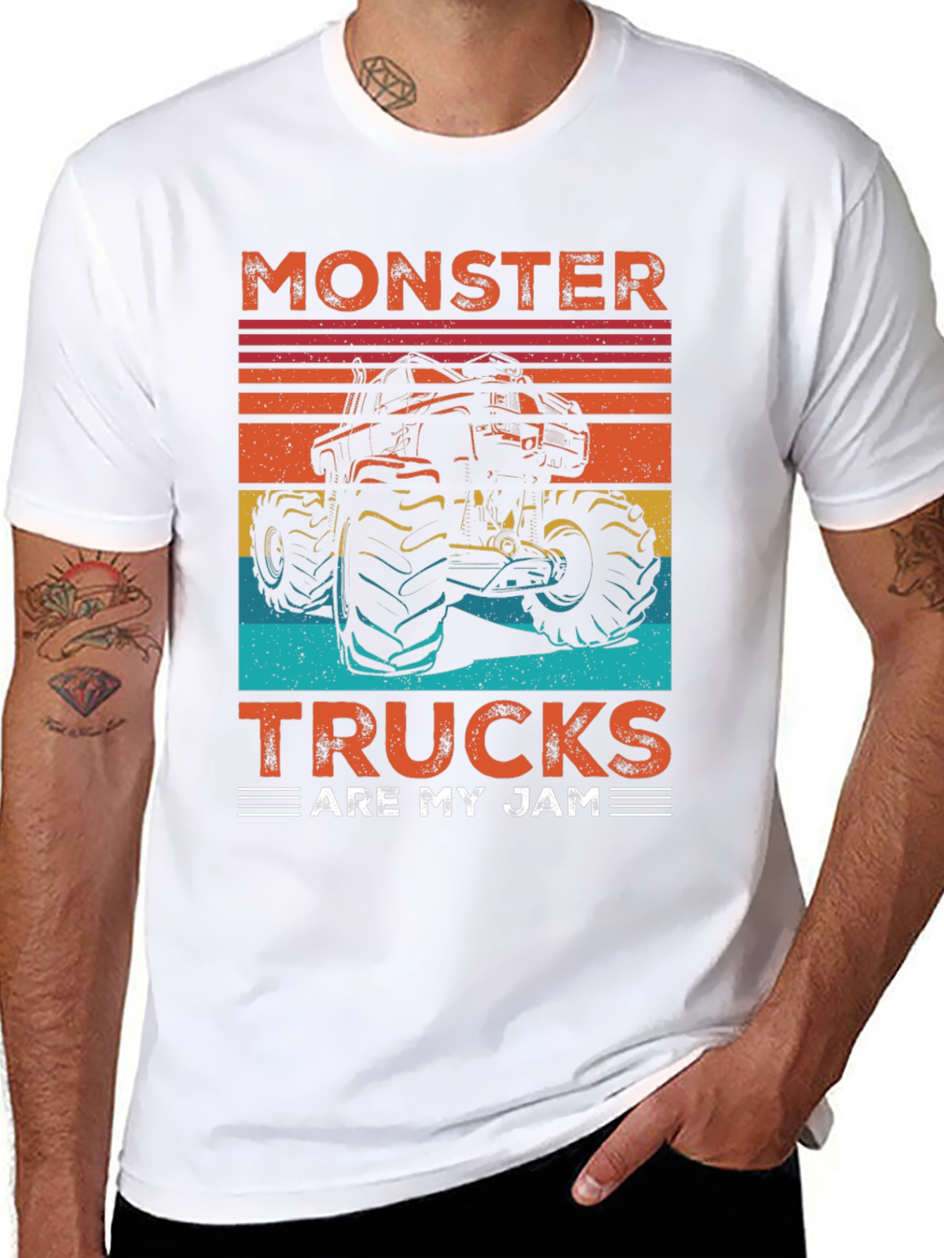 Camiseta Gráfica de Camionetas Monstruo