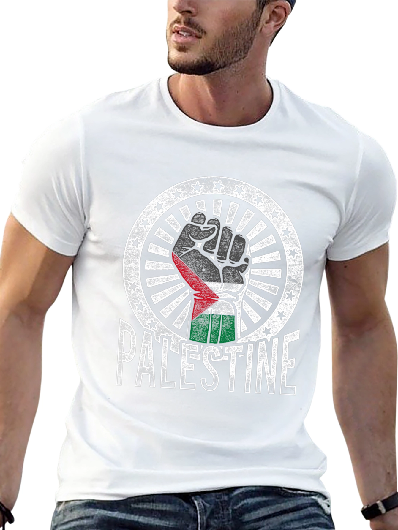 Camiseta Palestina Puño Alzado