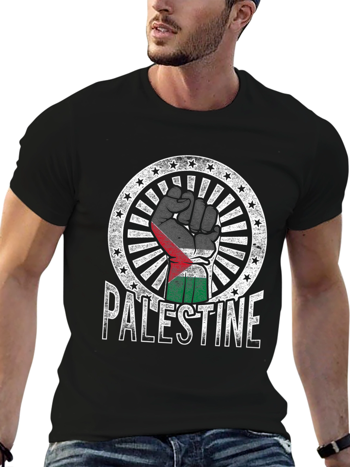 Camiseta Palestina Puño Alzado