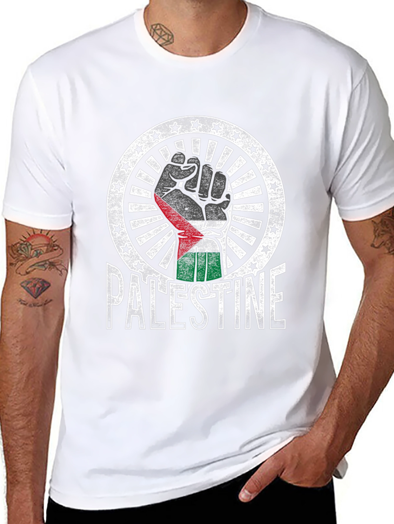 Camiseta Palestina Puño Alzado