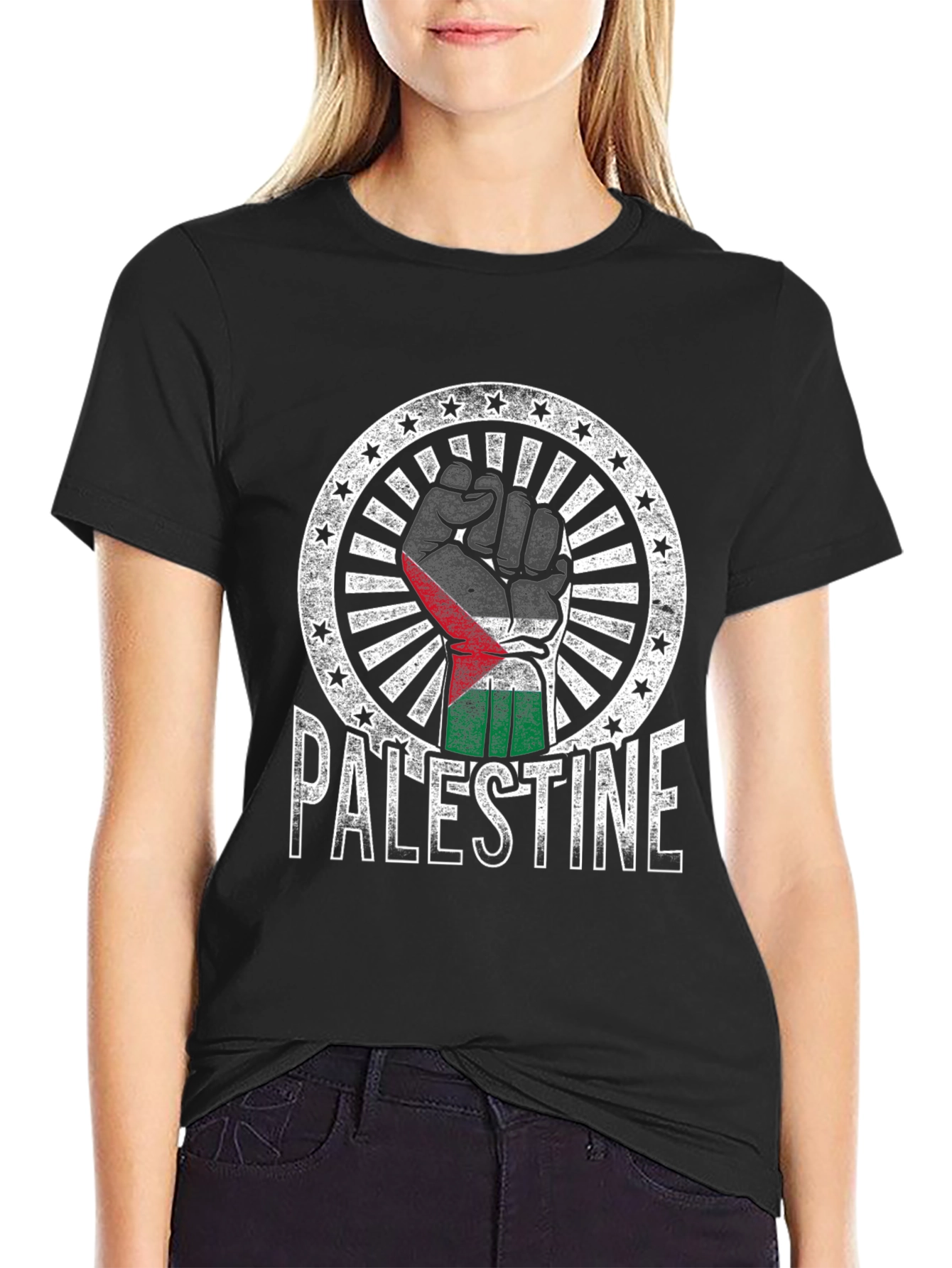 Camiseta Palestina Puño Alzado