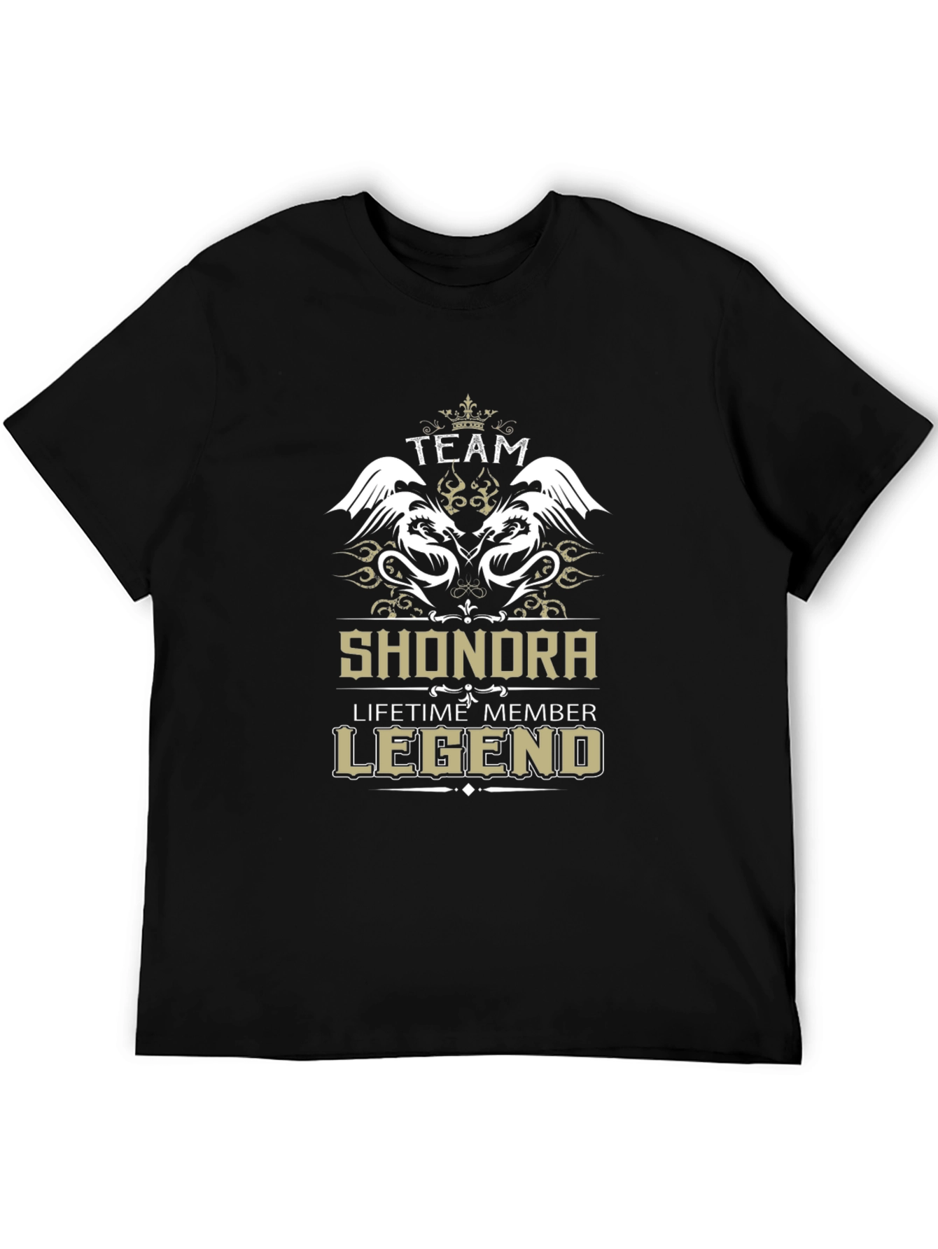 Camiseta Negra Personalizada Shondra Legend
