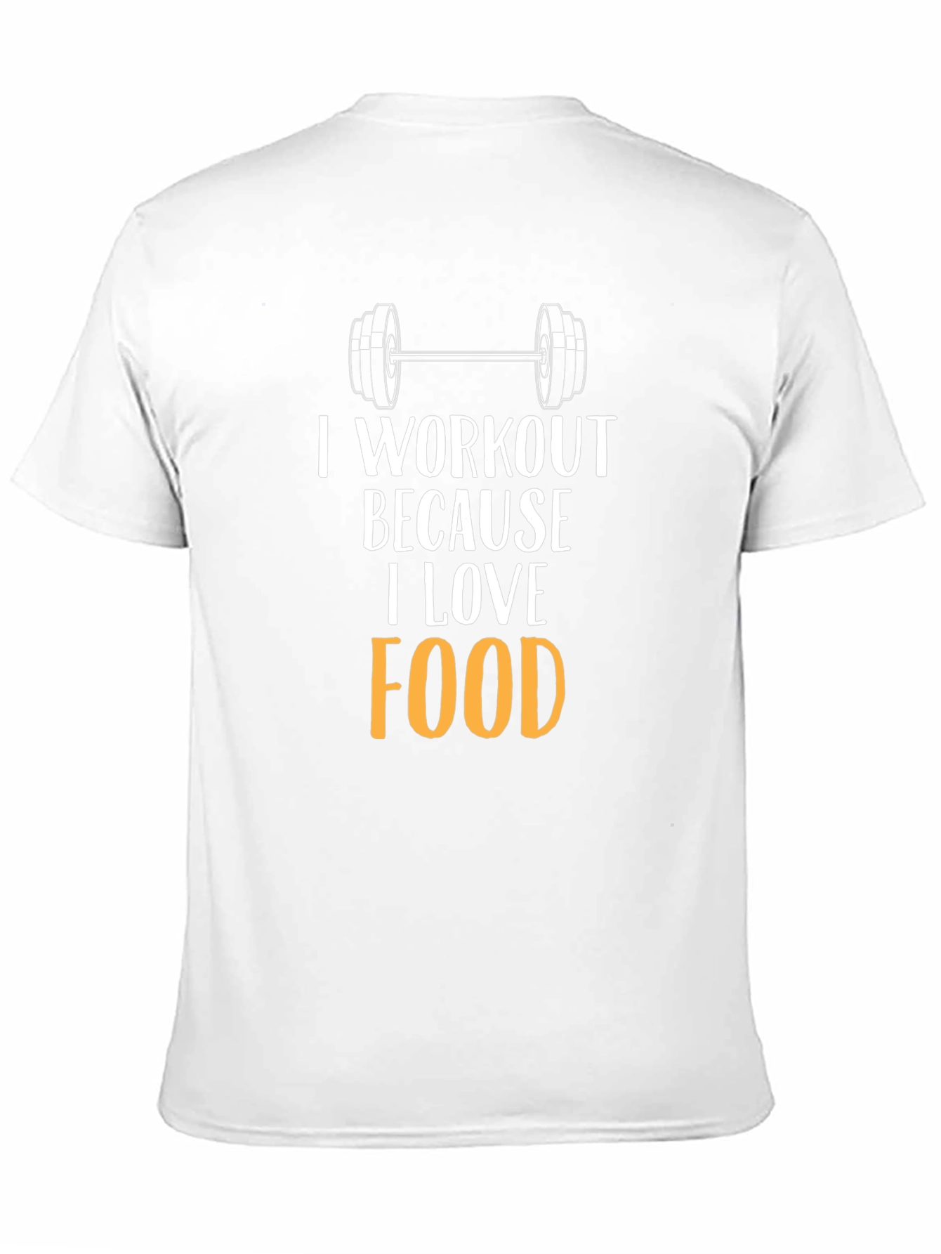 Camiseta Negra: Amo la Comida Entreno por Ella