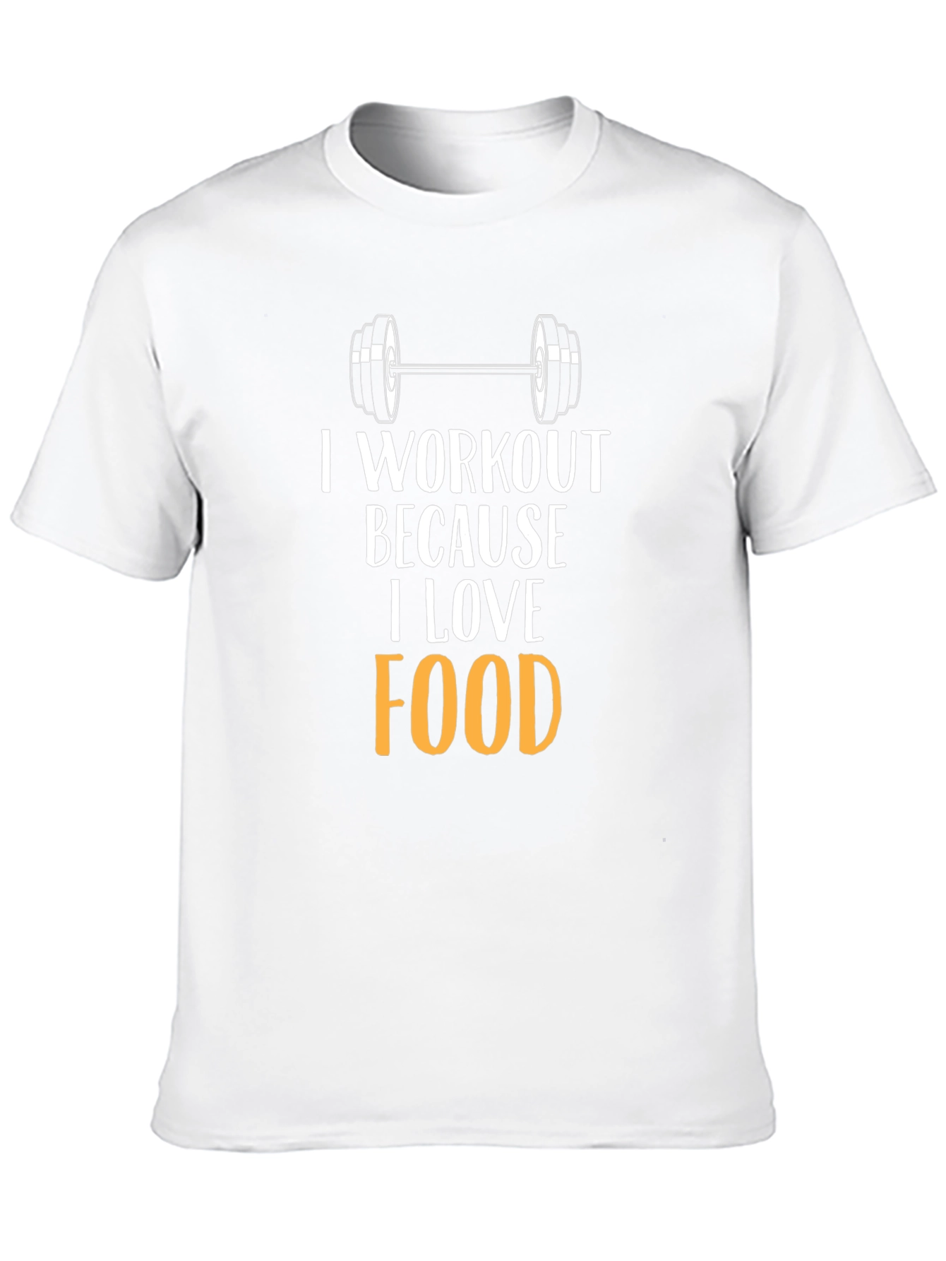 Camiseta Negra: Amo la Comida Entreno por Ella