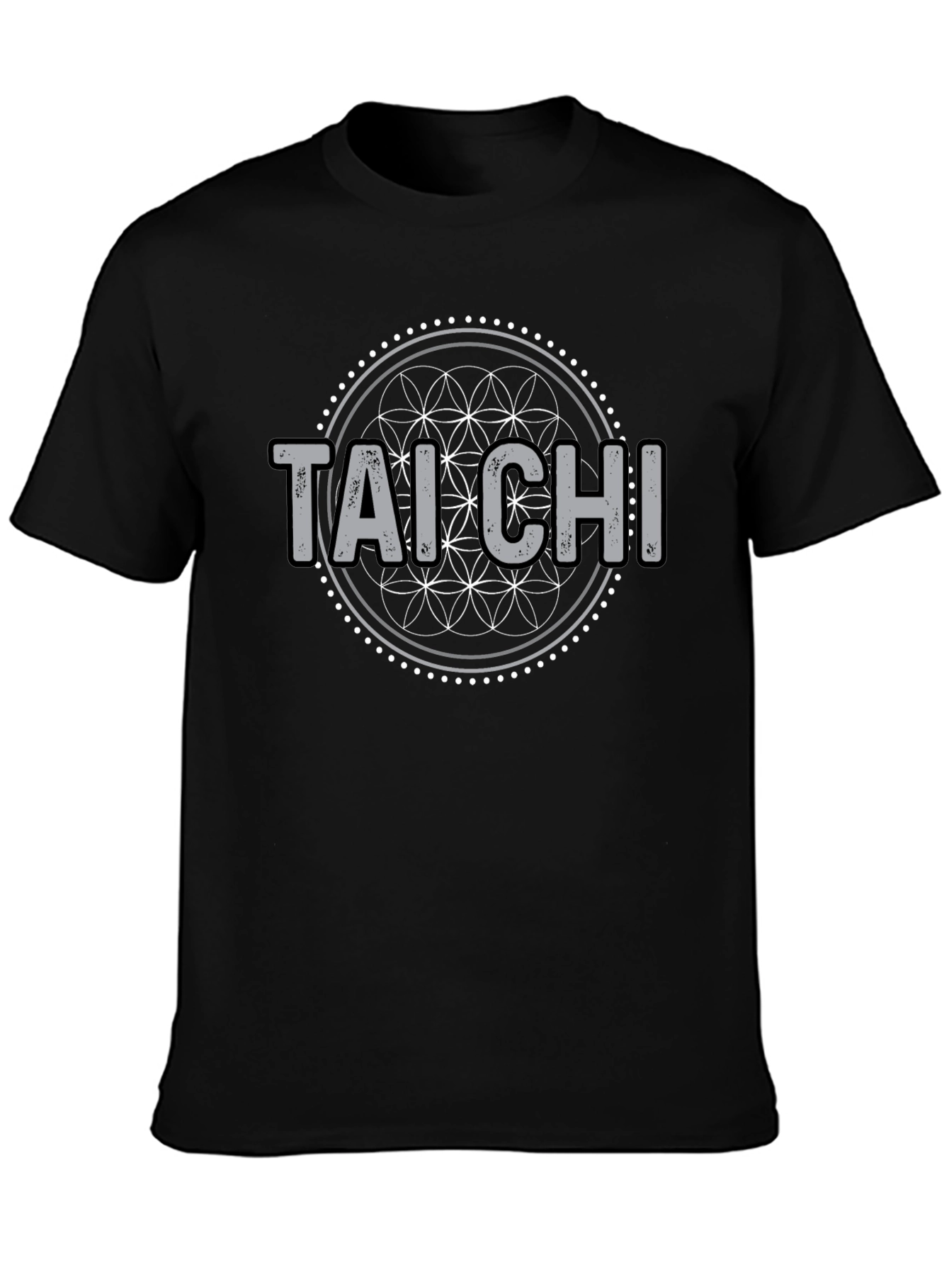 Camiseta Tai Chi Diseño Floral Hombre
