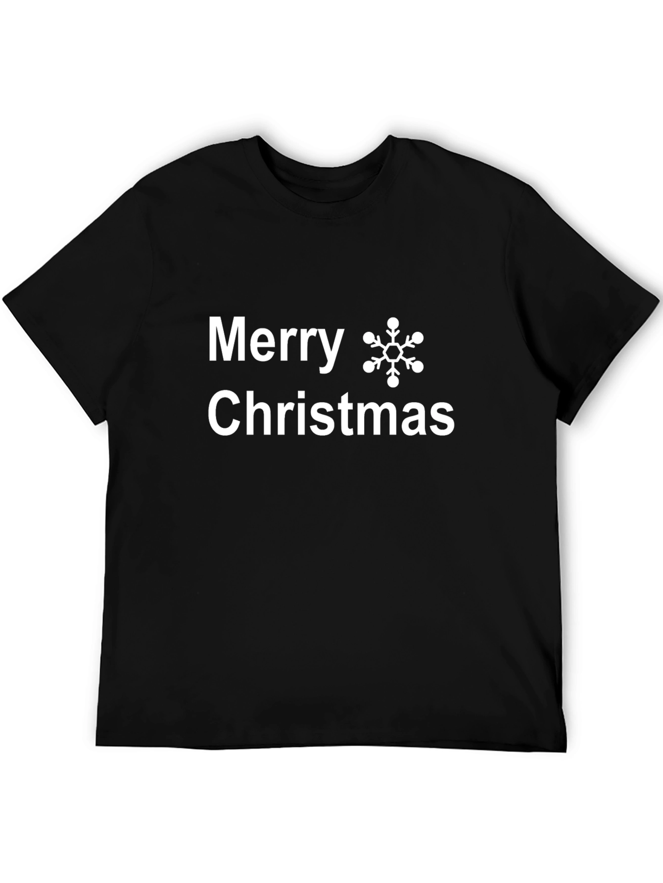 Camiseta Negra Navideña Feliz Navidad