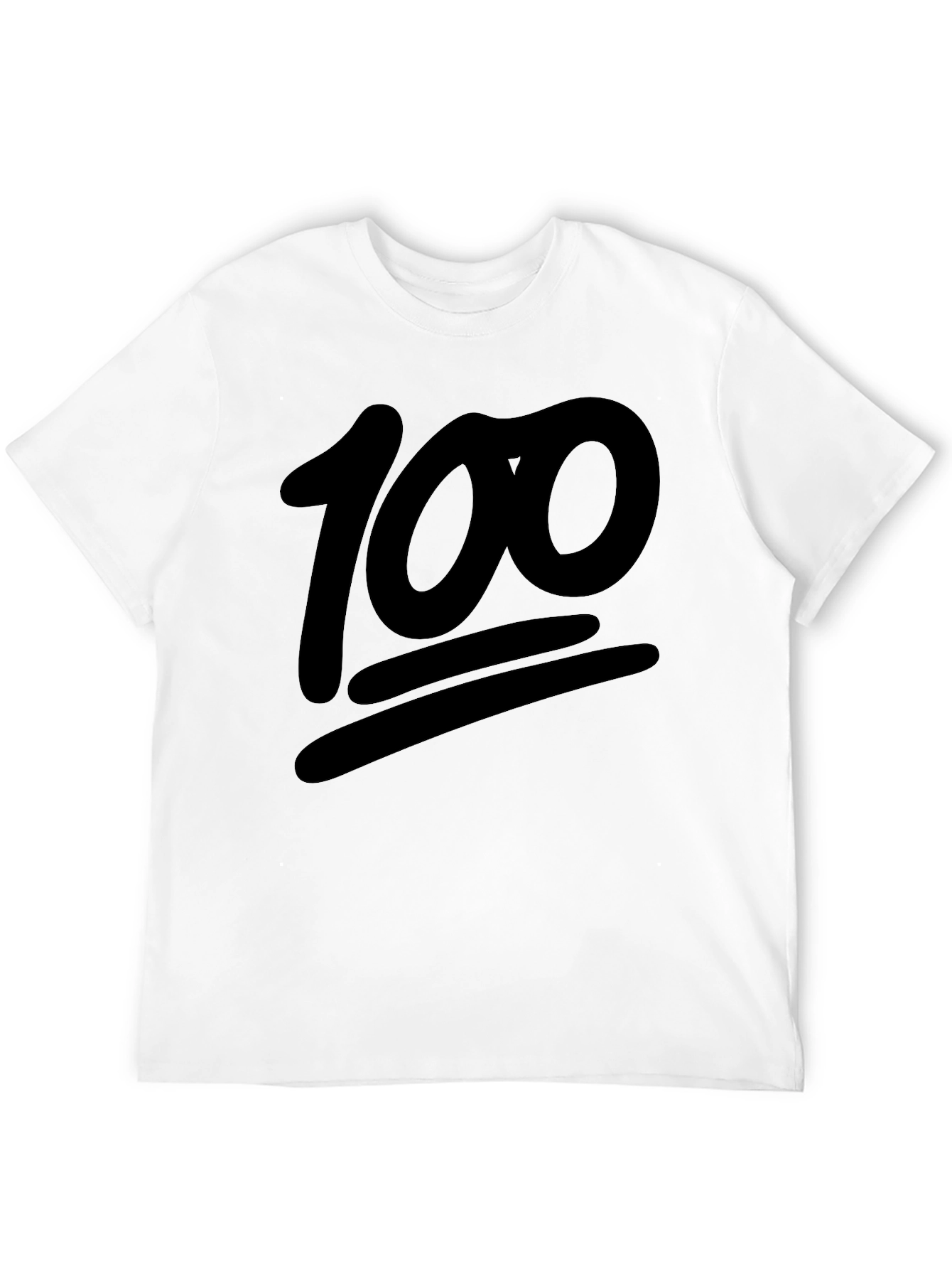 Camiseta Negra Emoji 100% Algodón Casual