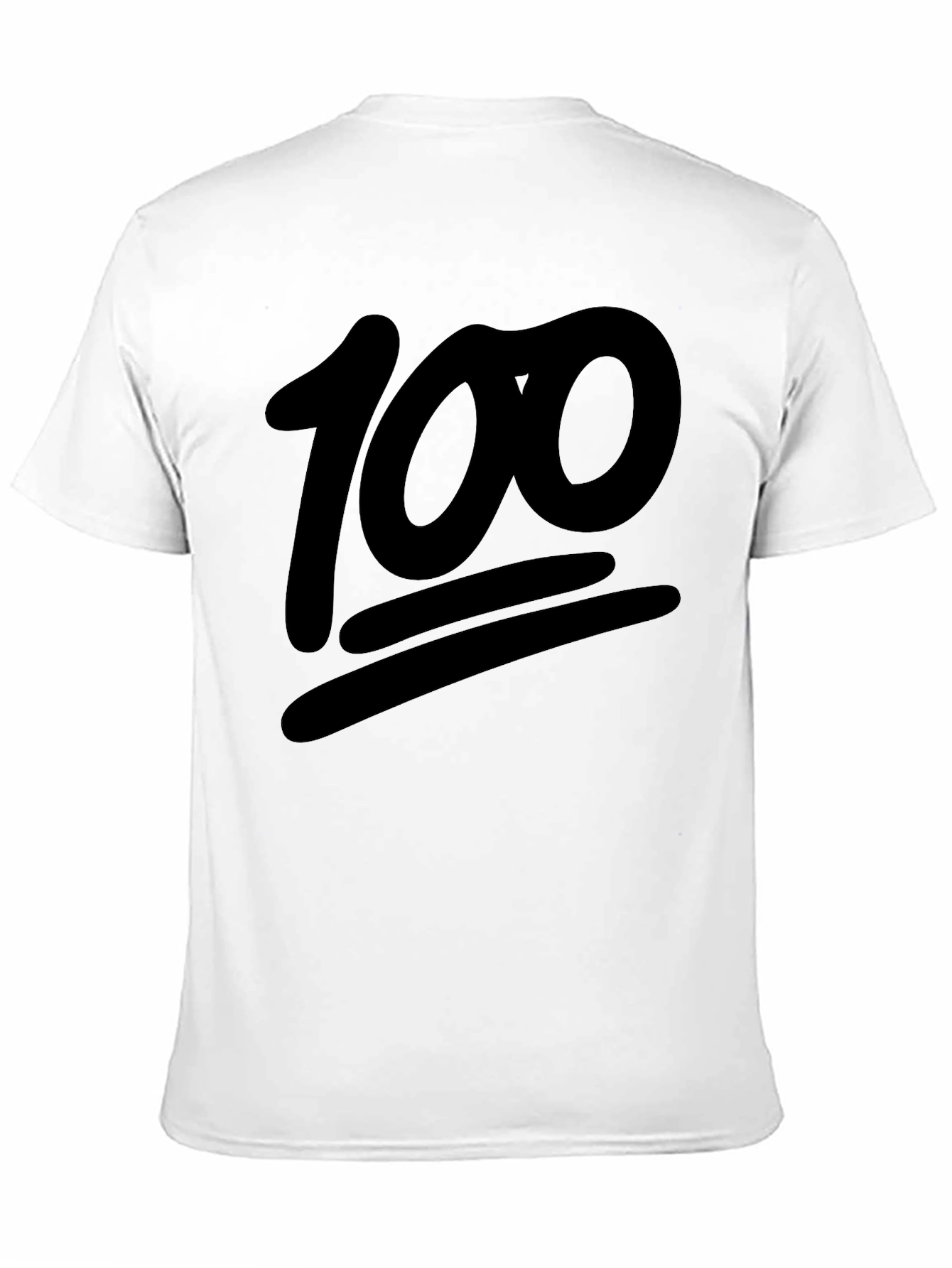 Camiseta Negra Emoji 100% Algodón Casual