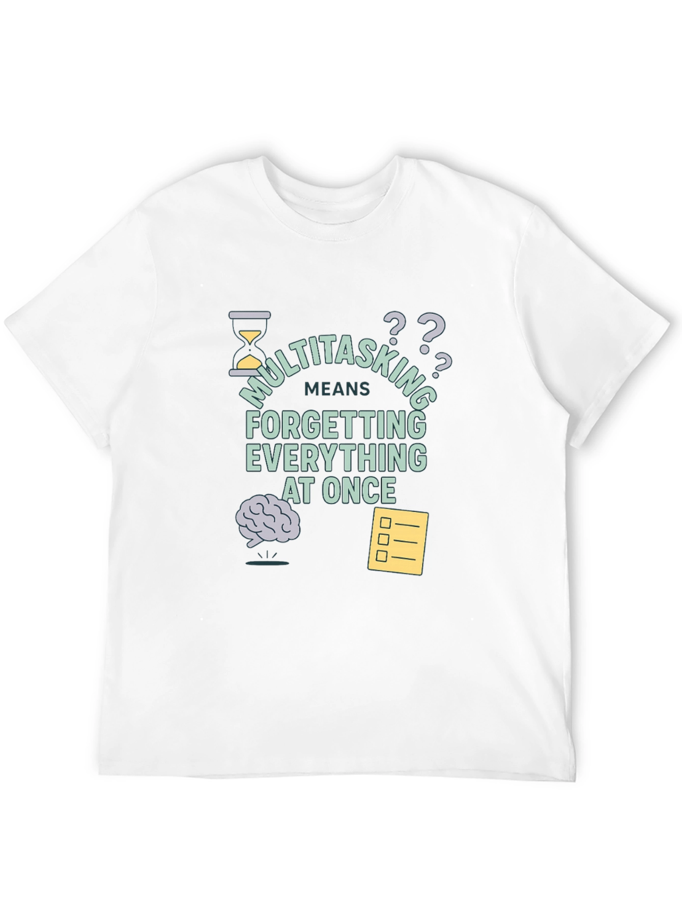 Camiseta Negra Multitasking: Olvídalo Todo