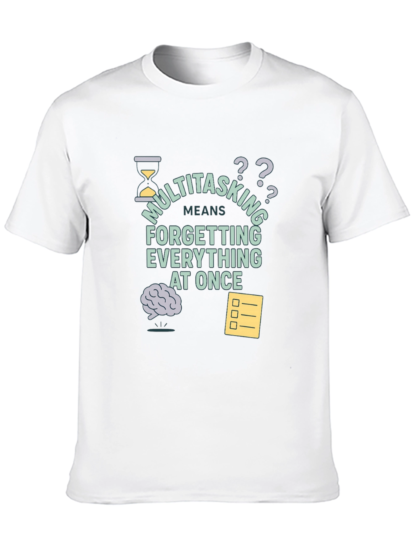 Camiseta Negra Multitasking: Olvídalo Todo