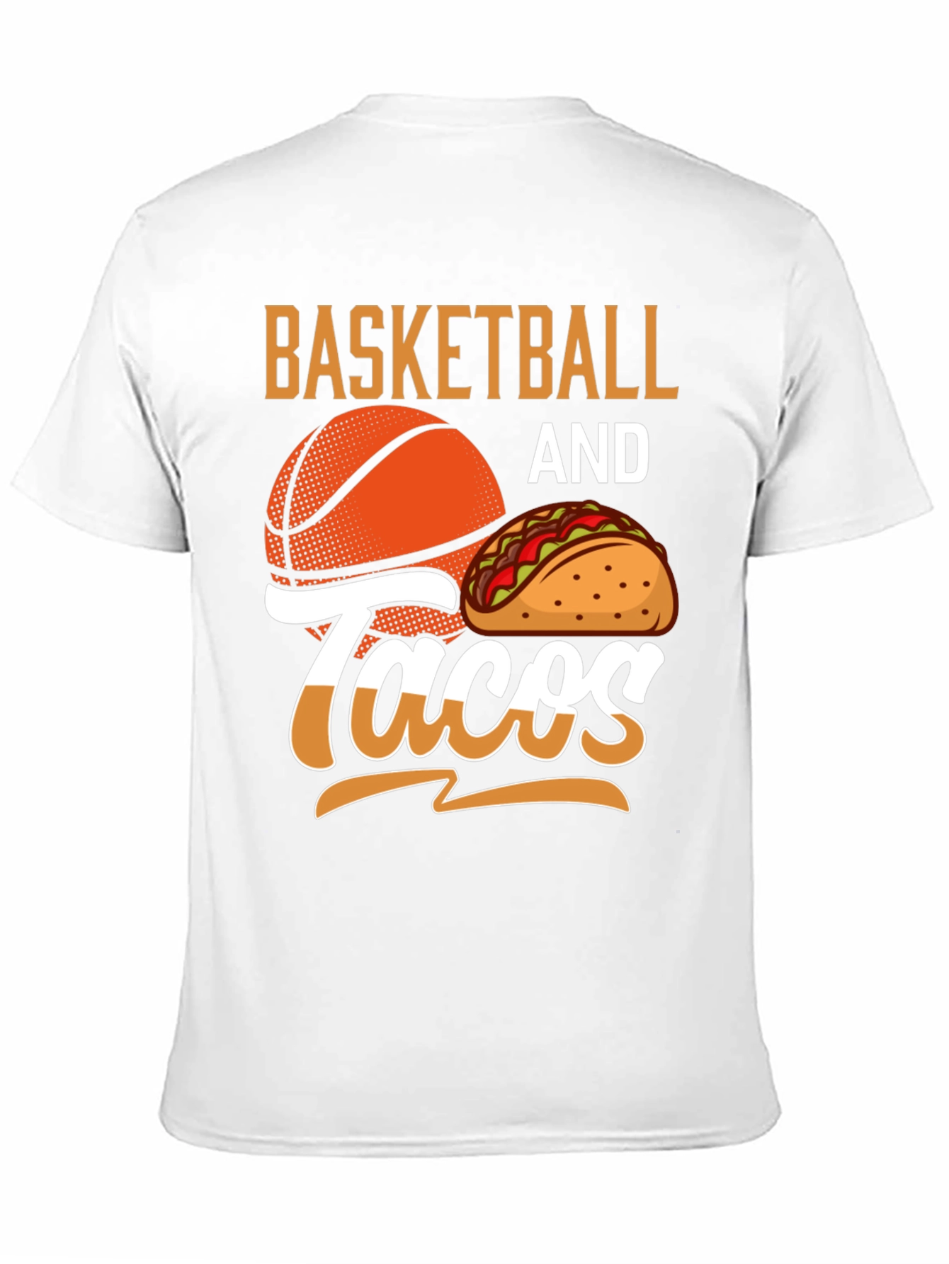 Camiseta Negra Basketball and Tacos para Hombre