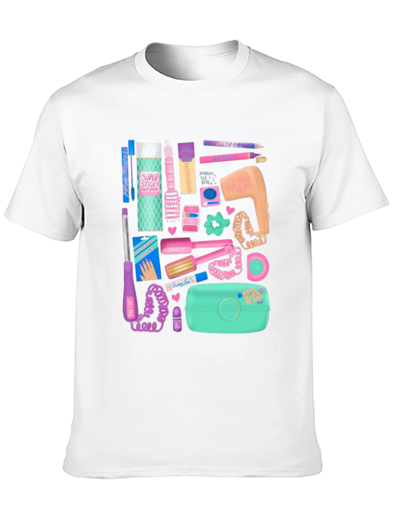 Camiseta Negra Estampado Nostalgia Años 90