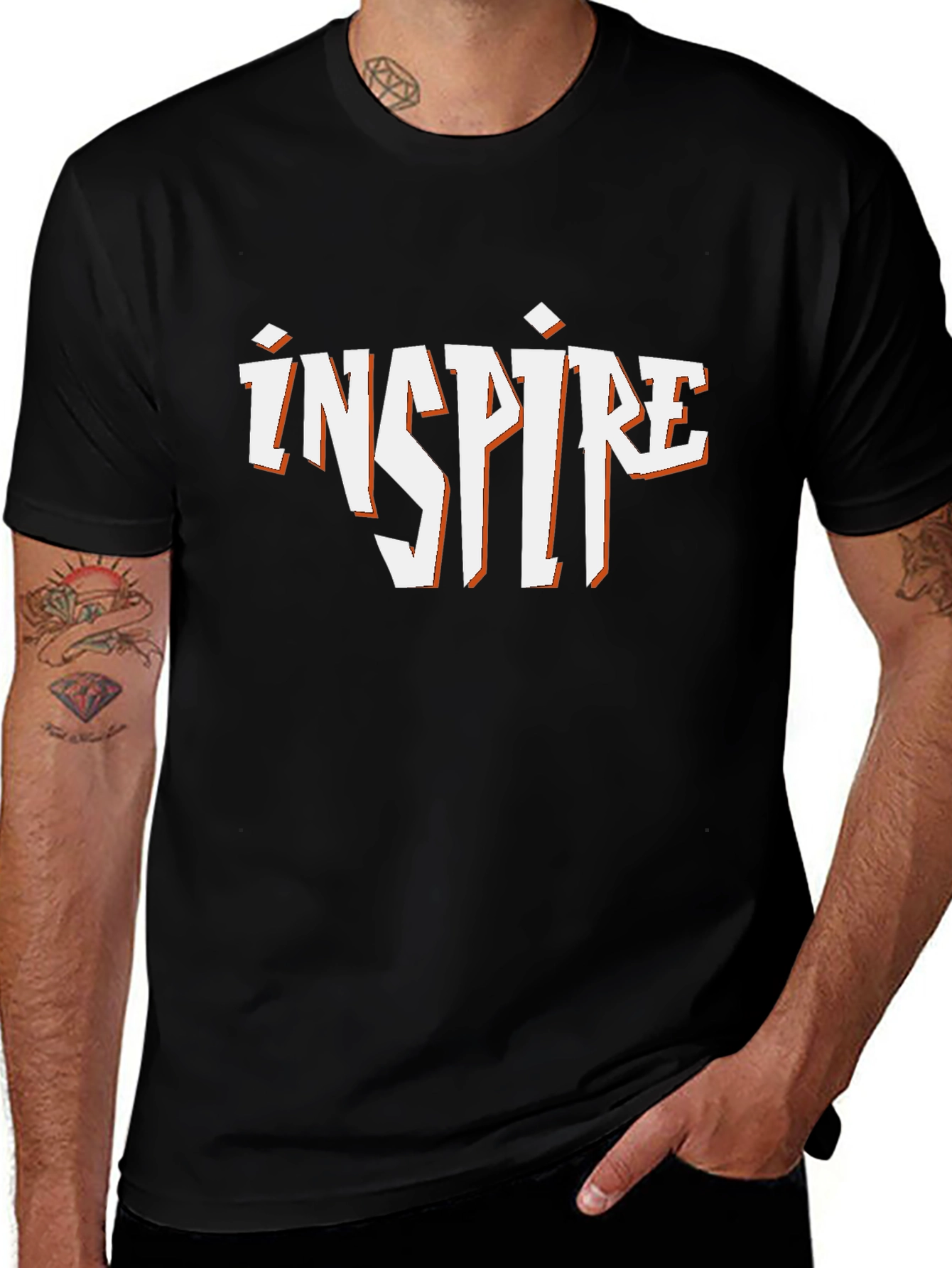 Camiseta Negra Inspire para Hombre