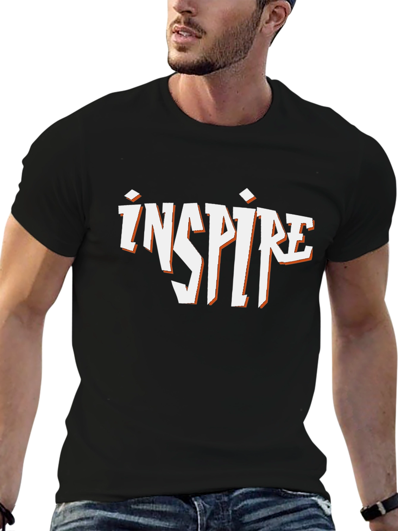 Camiseta Negra Inspire para Hombre