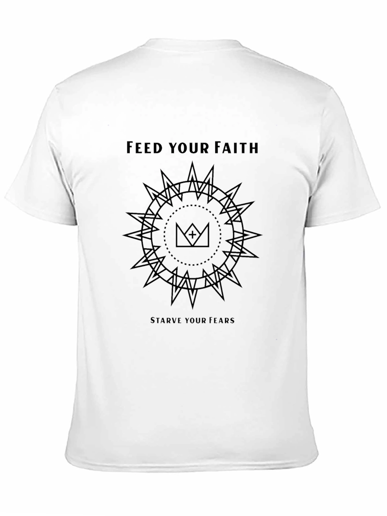 Camiseta Negra: Fe y Valentía en tu Vestir