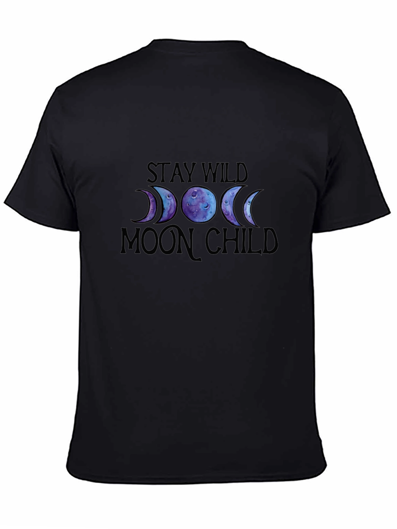 Camiseta Negra Stay Wild Moon Child