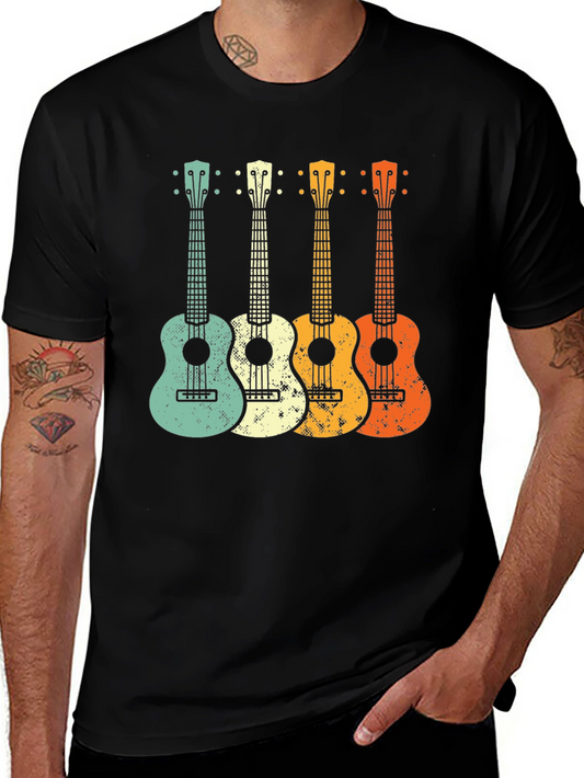 Camiseta Hombre Ukulele Vintage