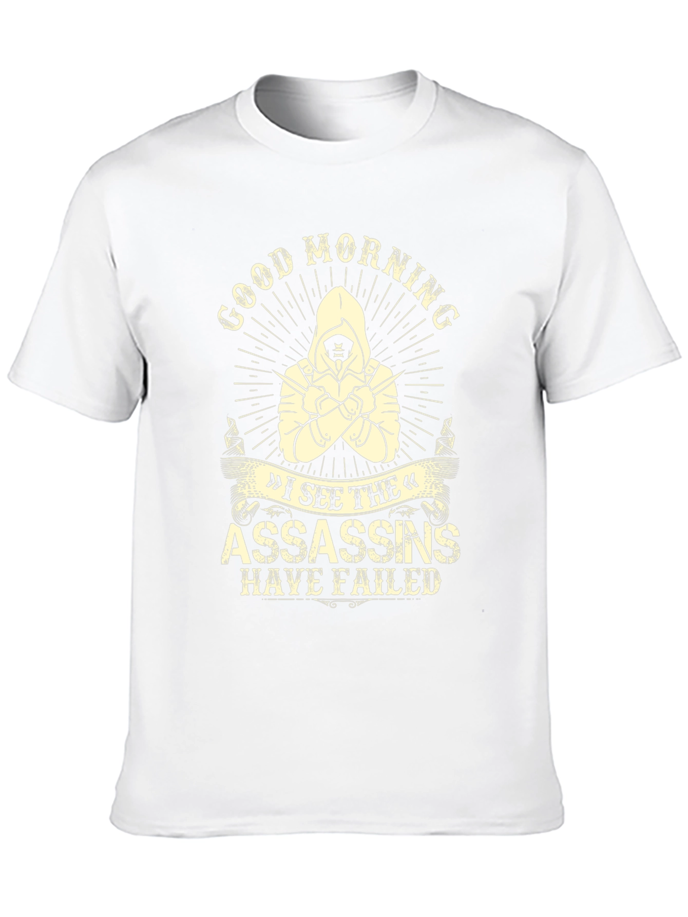 Camiseta negra con diseño Good Morning Assassins