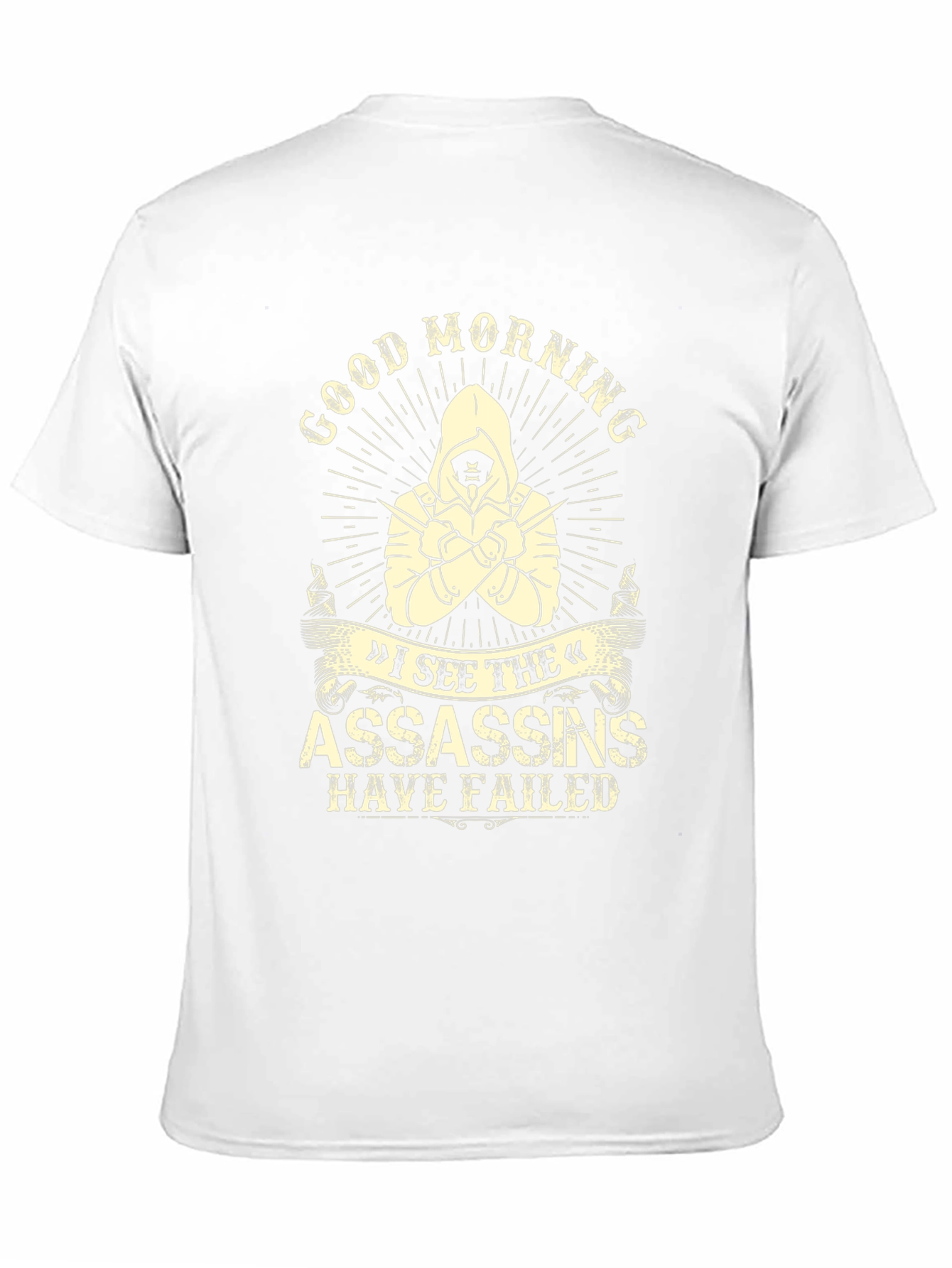 Camiseta negra con diseño Good Morning Assassins