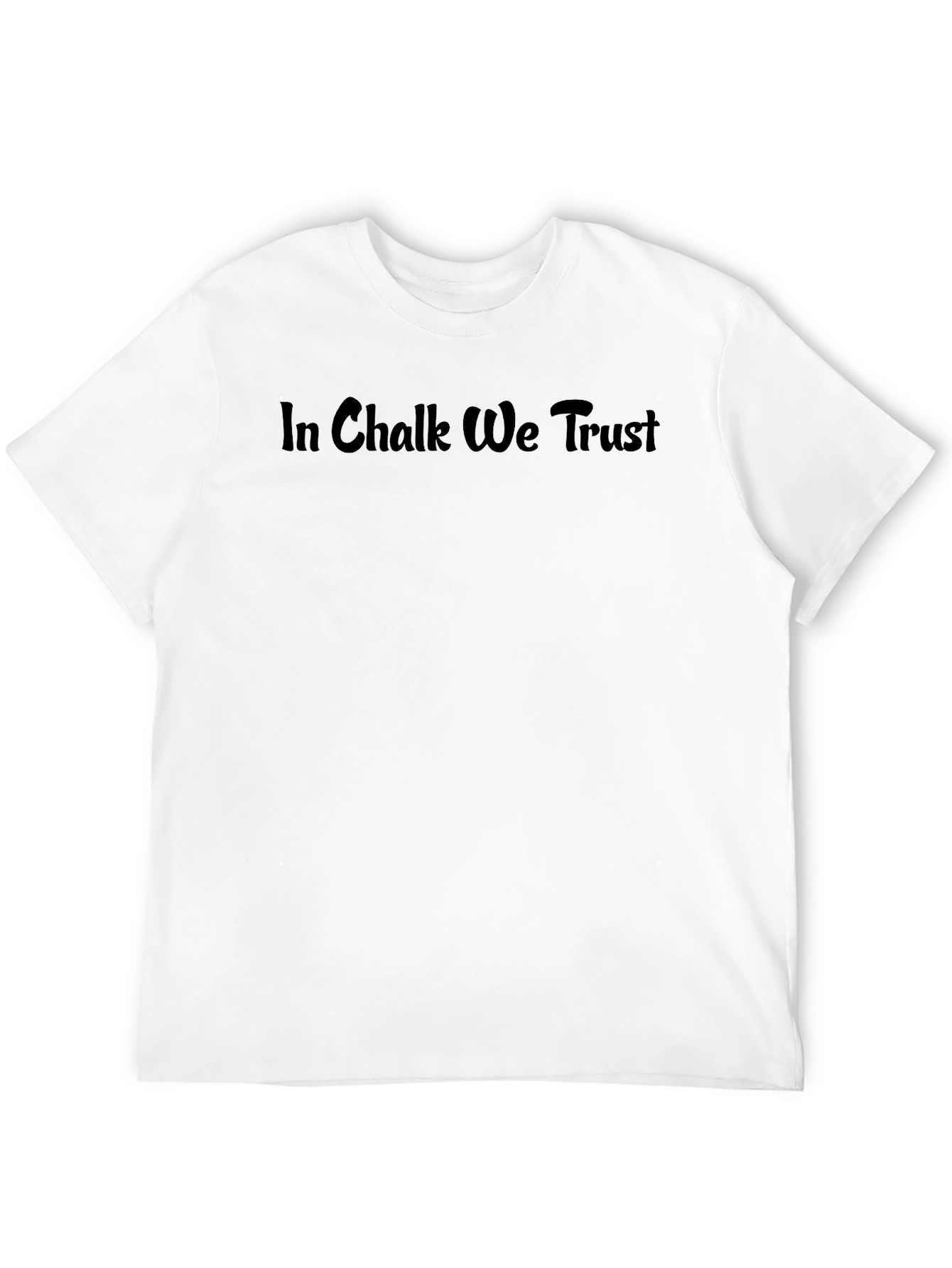 Camiseta Negra In Chalk We Trust