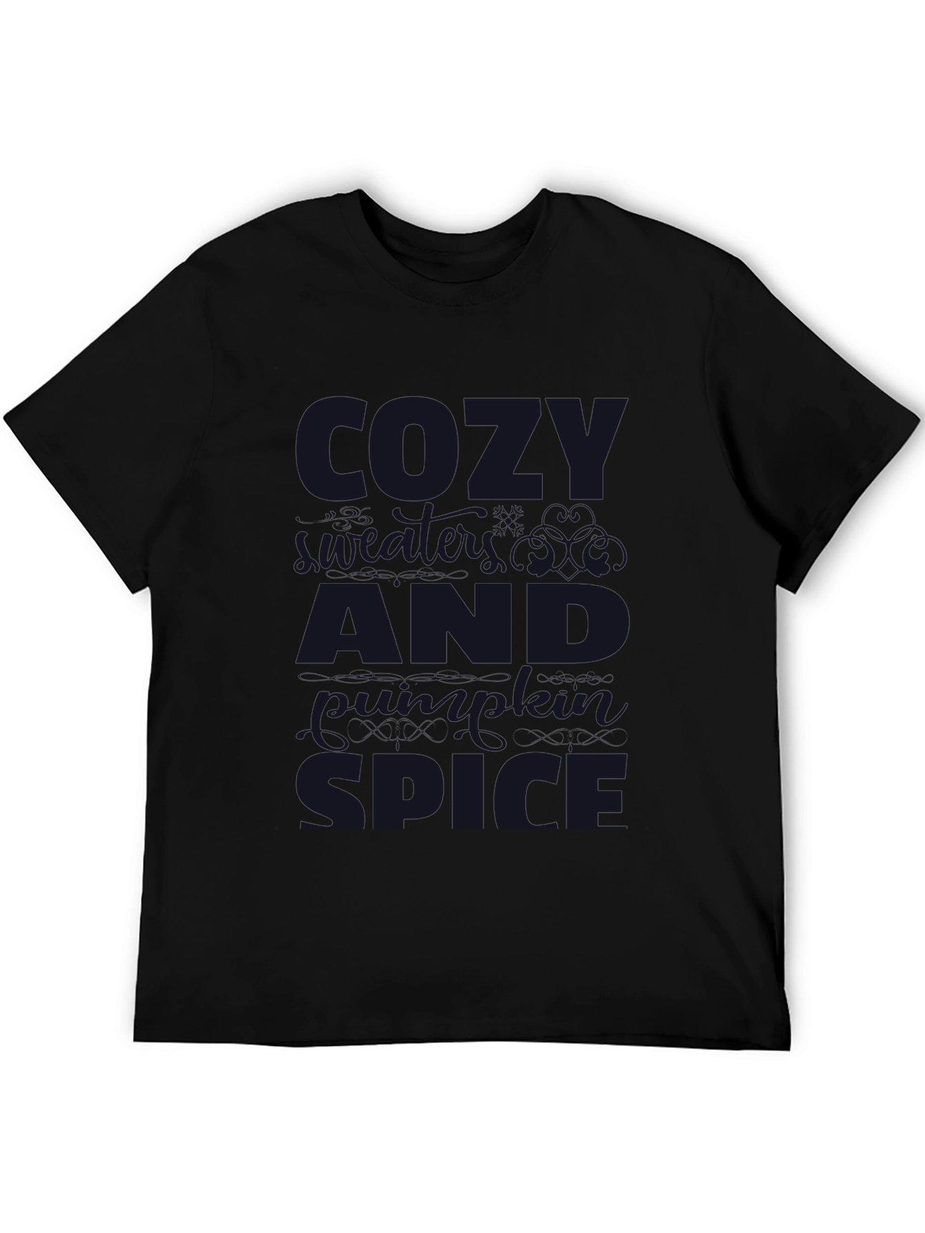 Camiseta Negra Cozy Vibes