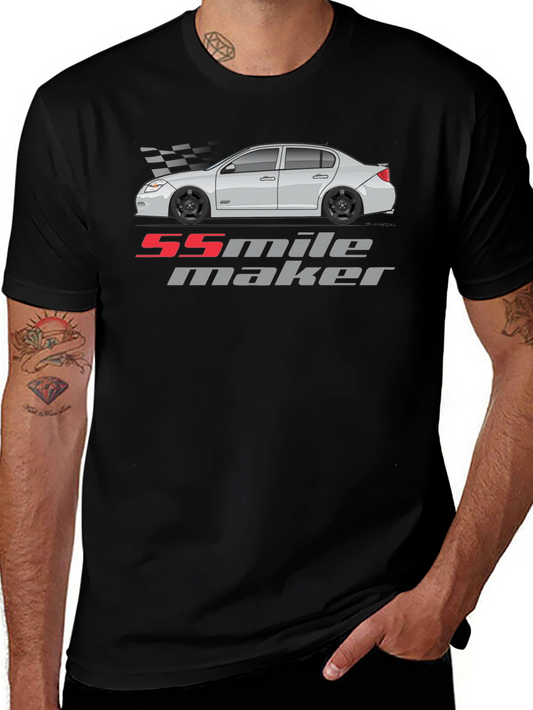 Camiseta Negra 55 Mile Maker Coche Clásico