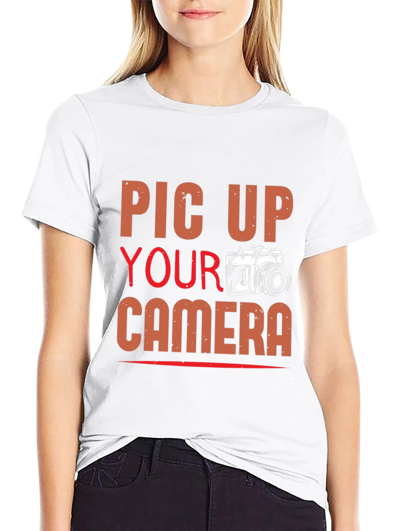 Camiseta Negra con Diseño Fotográfico