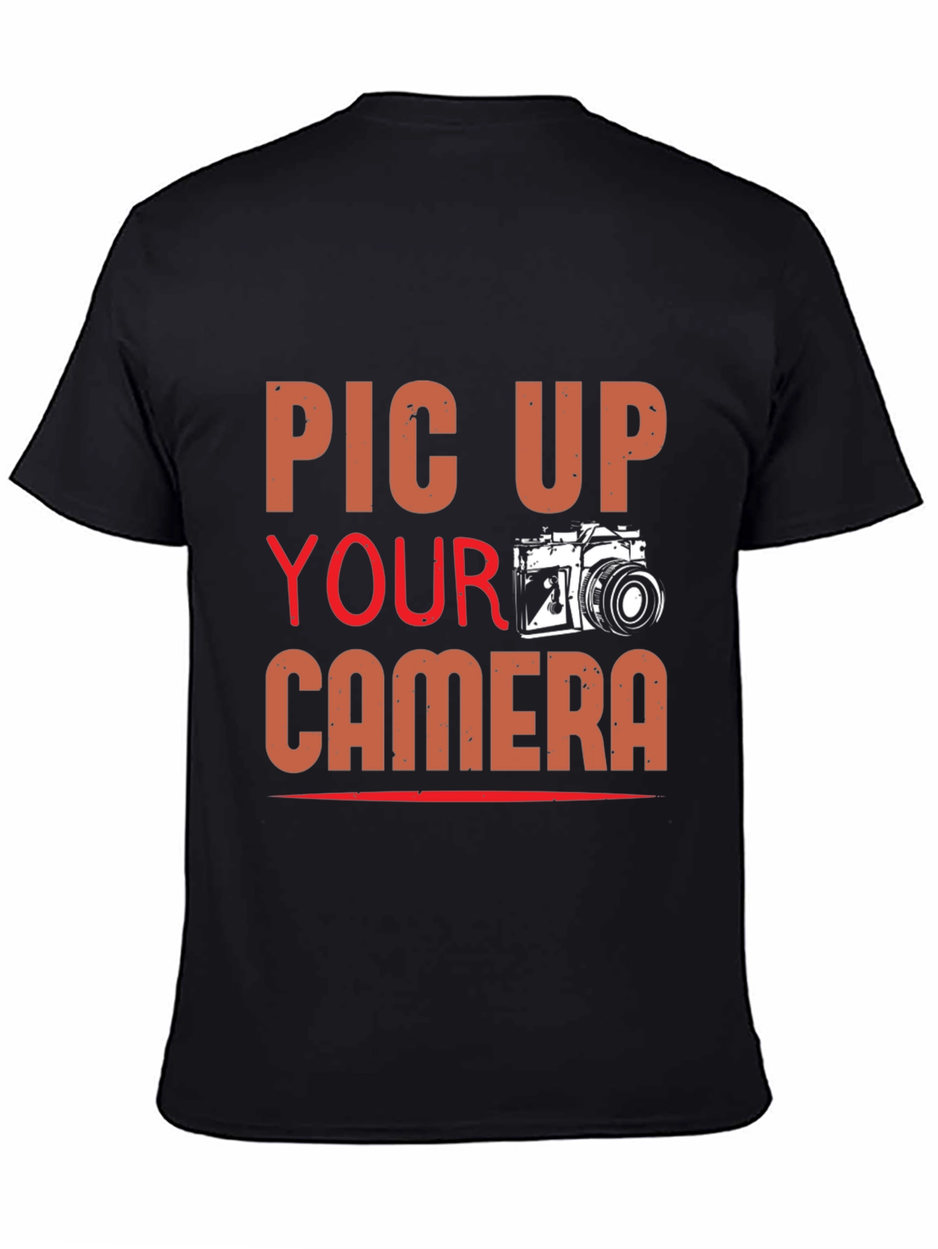 Camiseta Negra con Diseño Fotográfico